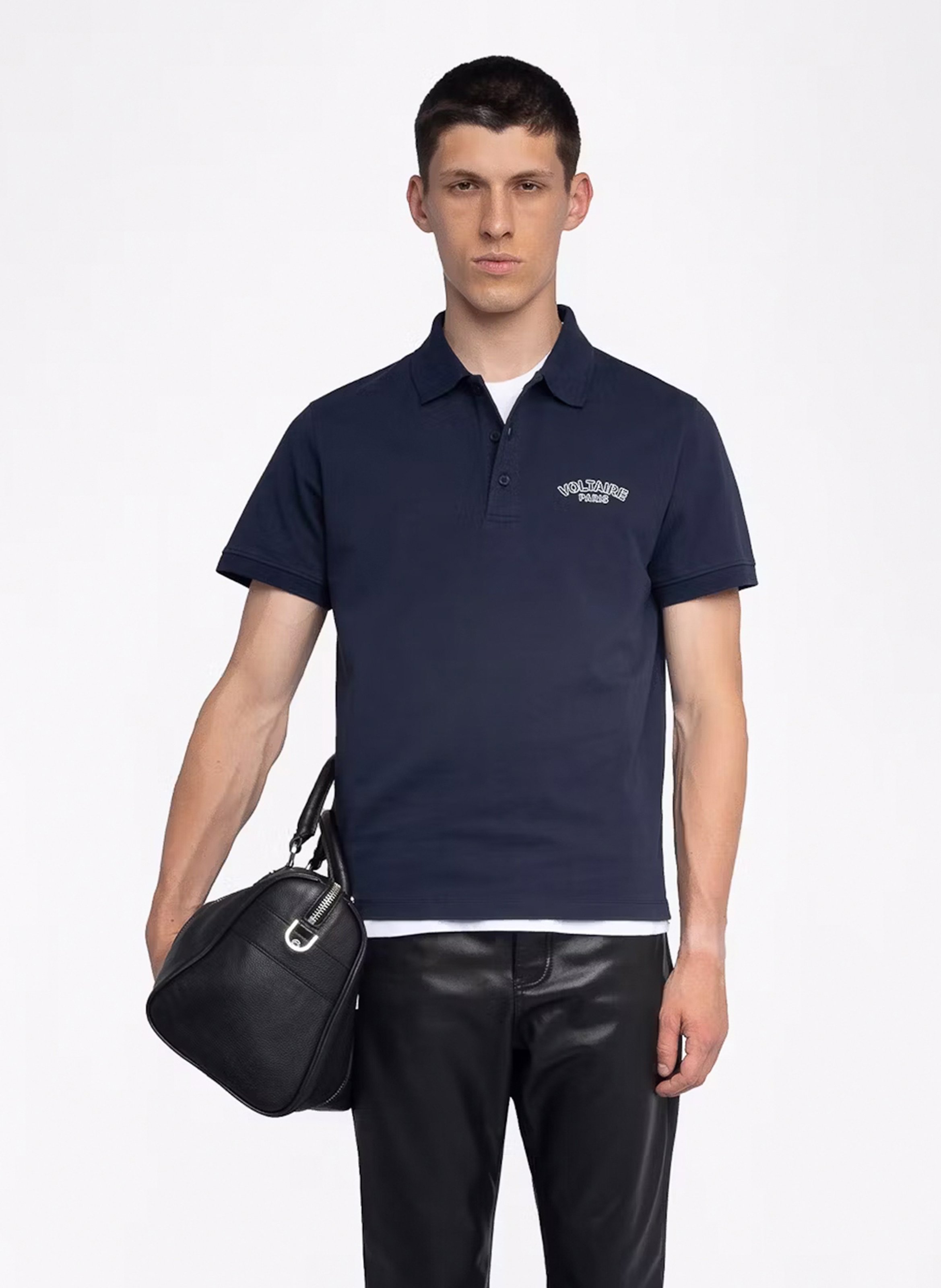 Polo droit en coton ZADIG&amp;VOLTAIRE Bleu