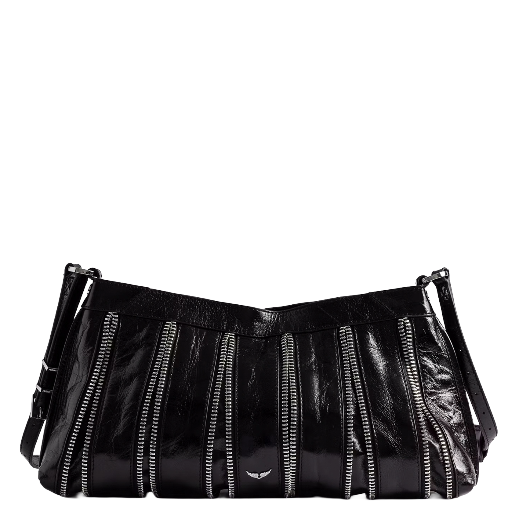 Leren clutch ZADIG&VOLTAIRE Zwart