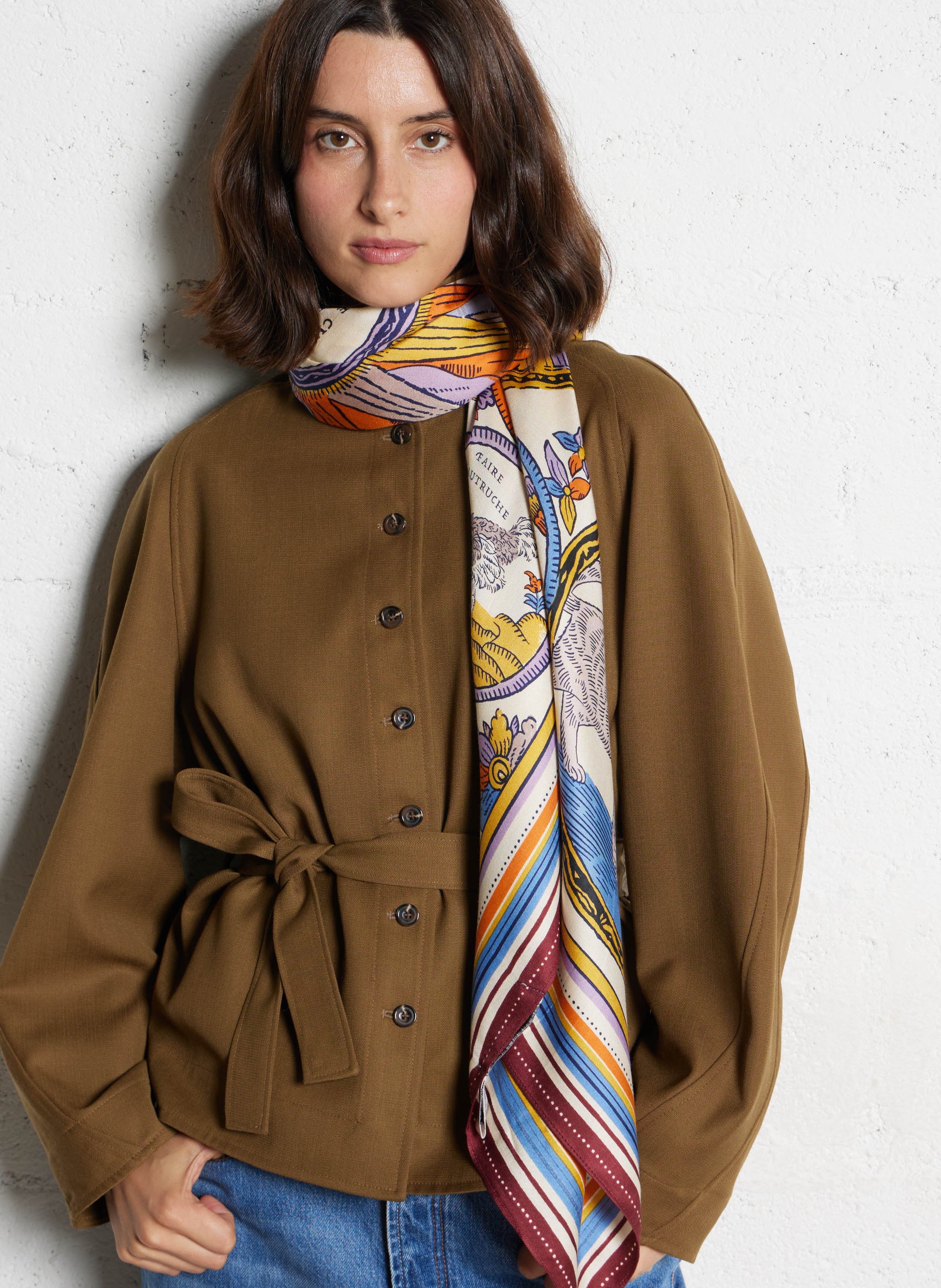 Silk-blend scarf INOUI EDITIONS