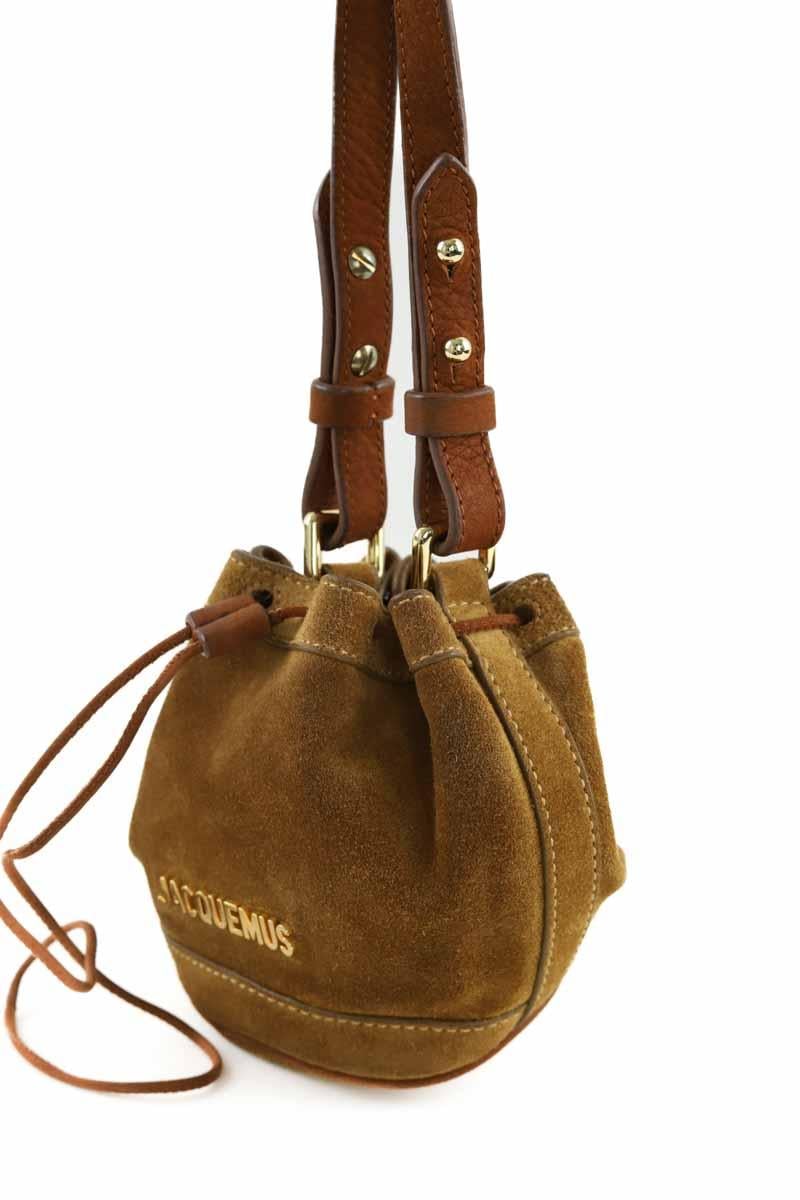 Mini suede bag JACQUEMUS- Seconde Main Brown