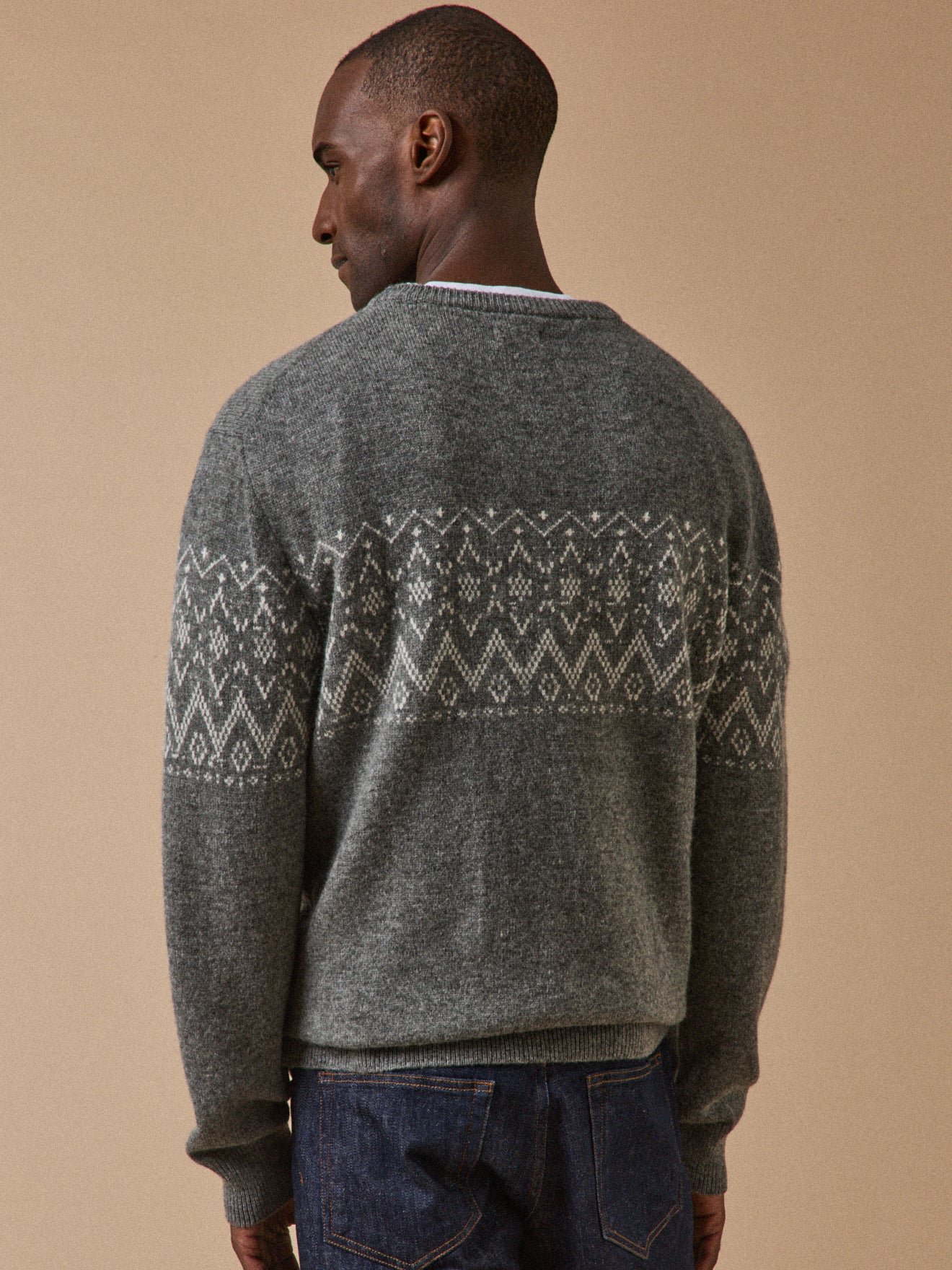 Jacquard sweater CYRILLUS Grey