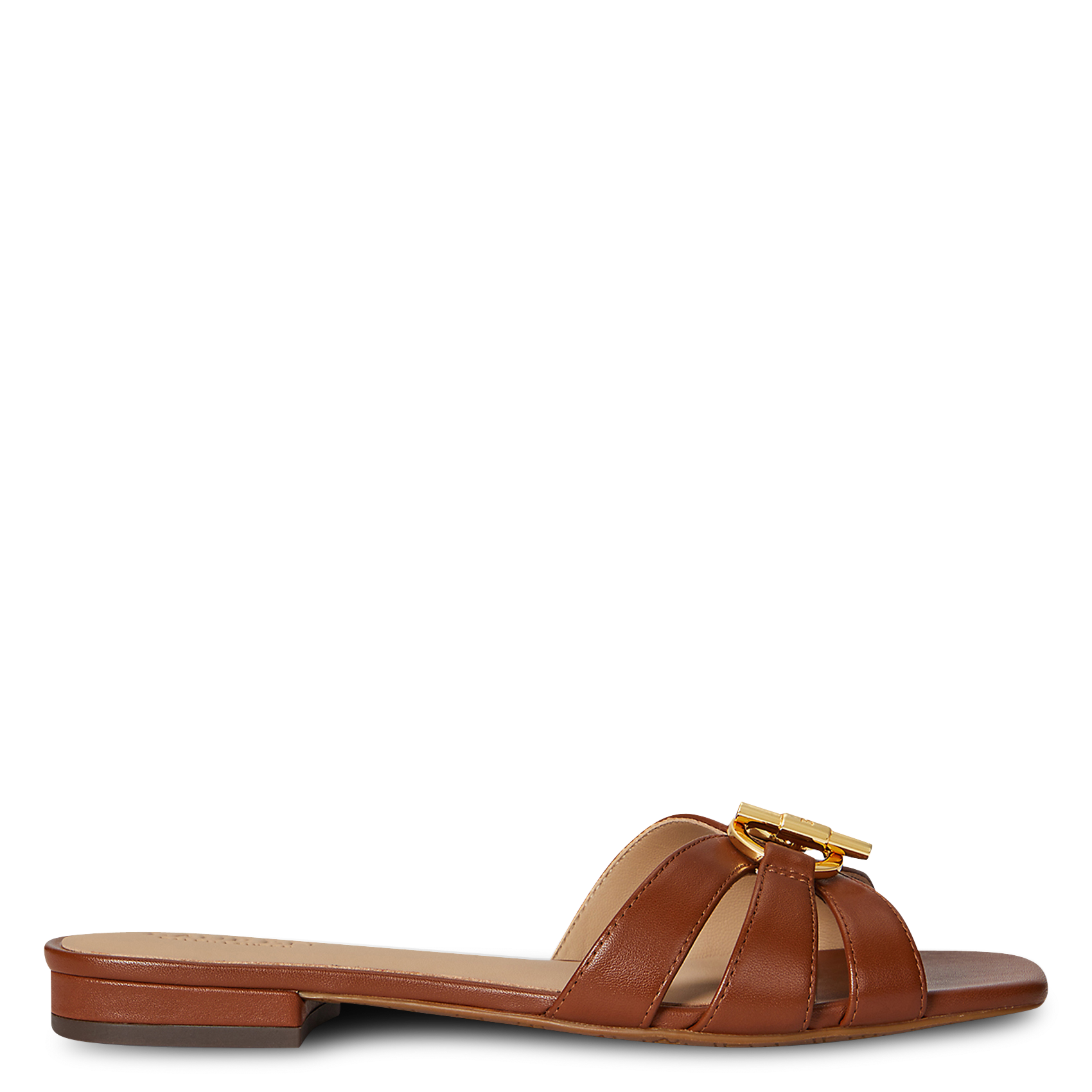 Sandales plates en cuir LAUREN RALPH LAUREN