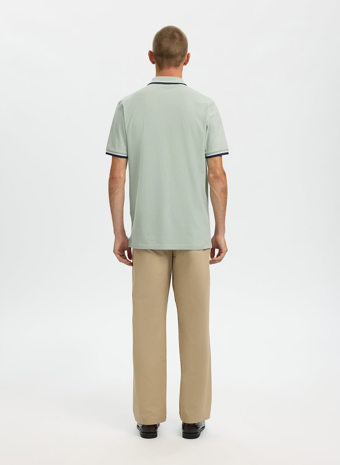 Regular fit polo SELECTED Groen
