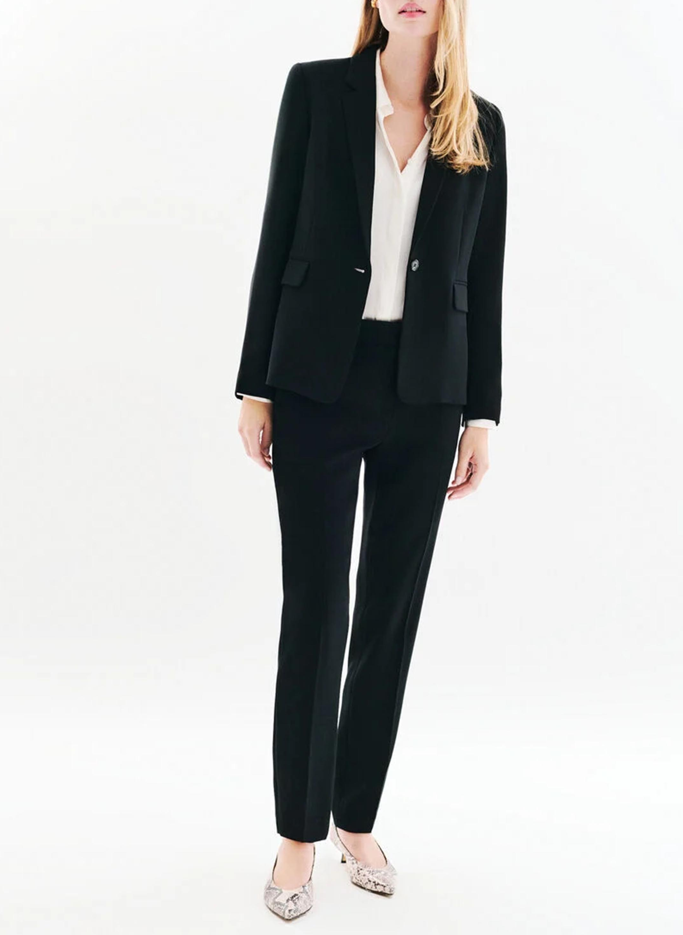 Pantalon droit CAROLL Noir