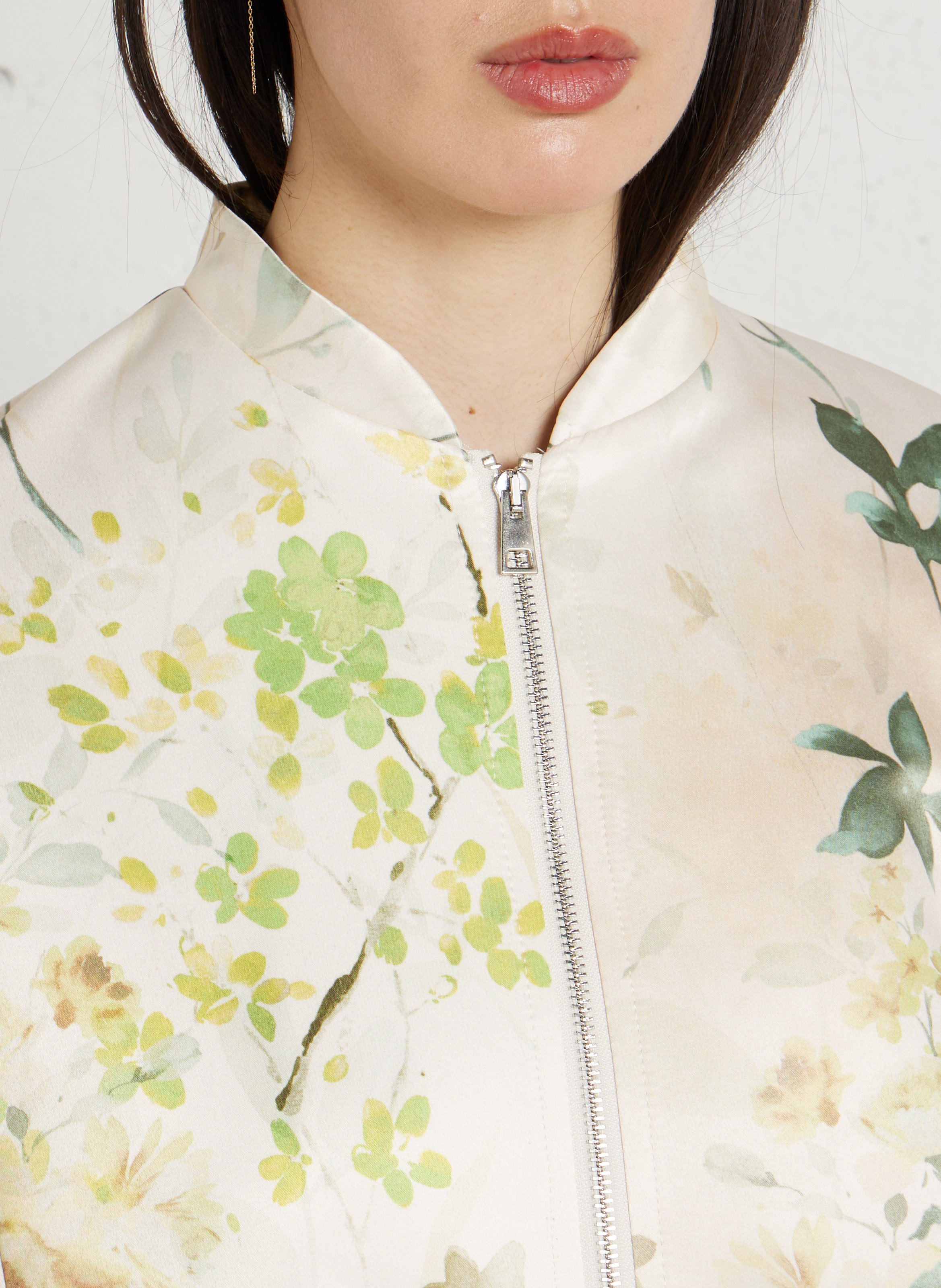 Oversized jack met teddy kraag en print IMPERIAL Beige