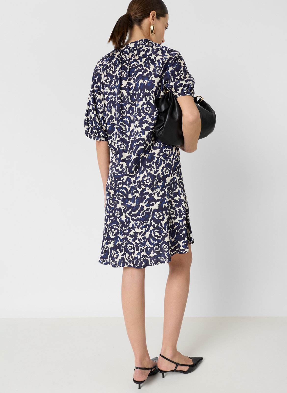 Robe courte ample imprimée GERARD DAREL Bleu