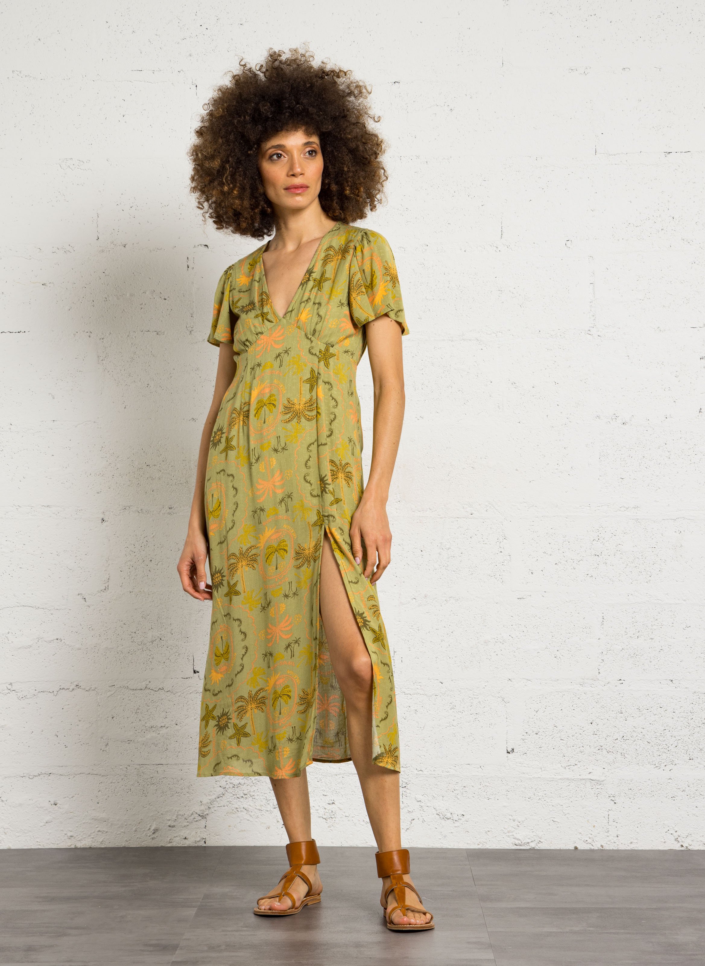 Langes Strandkleid BILLABONG Grun