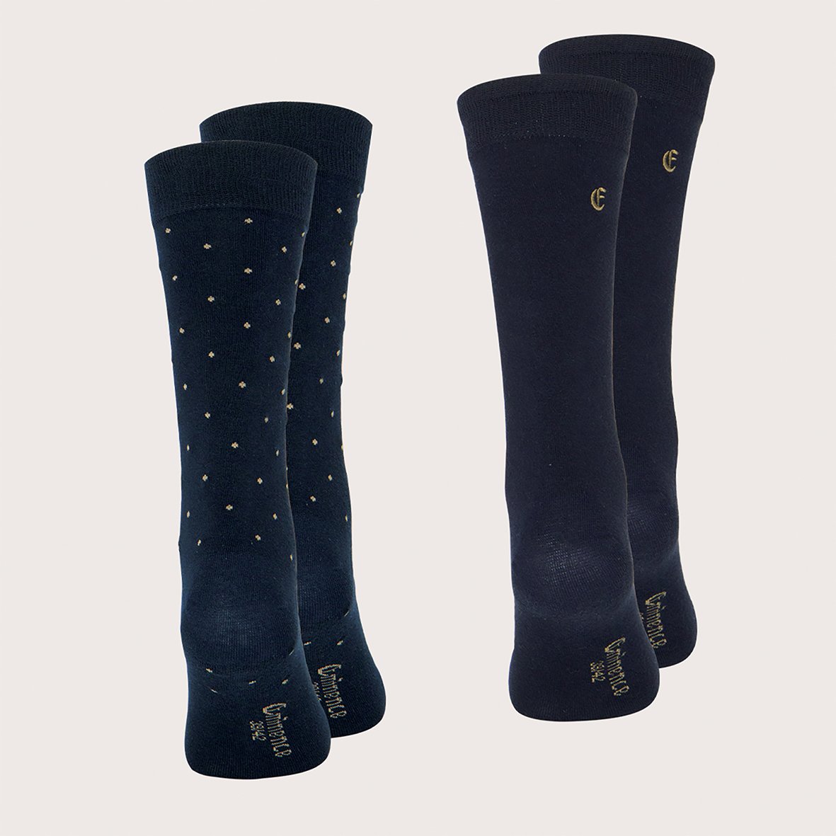 Chaussettes mi-hautes, lot de 2 paires EMINENCE Bleu