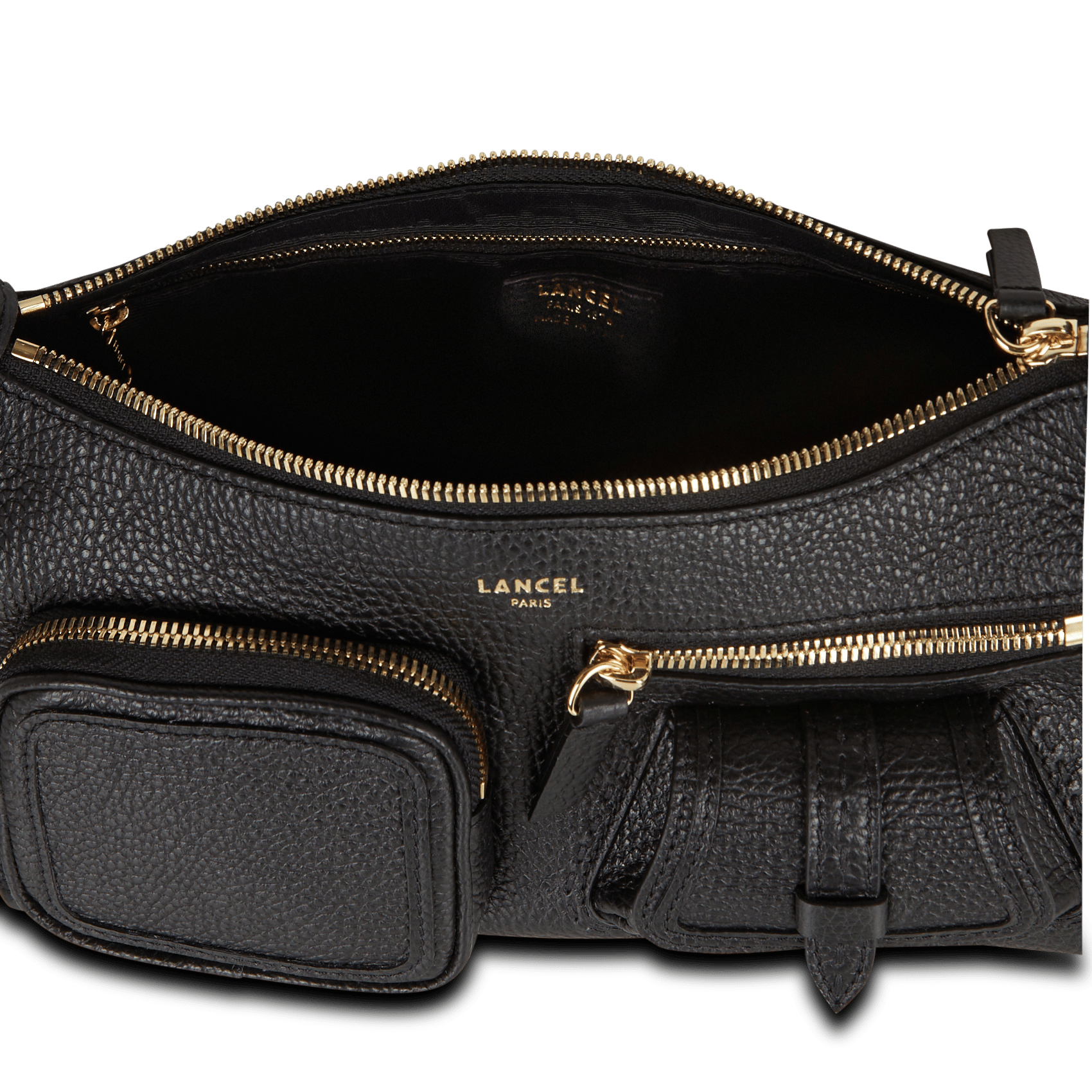 Sac banoulière en cuir LANCEL Noir