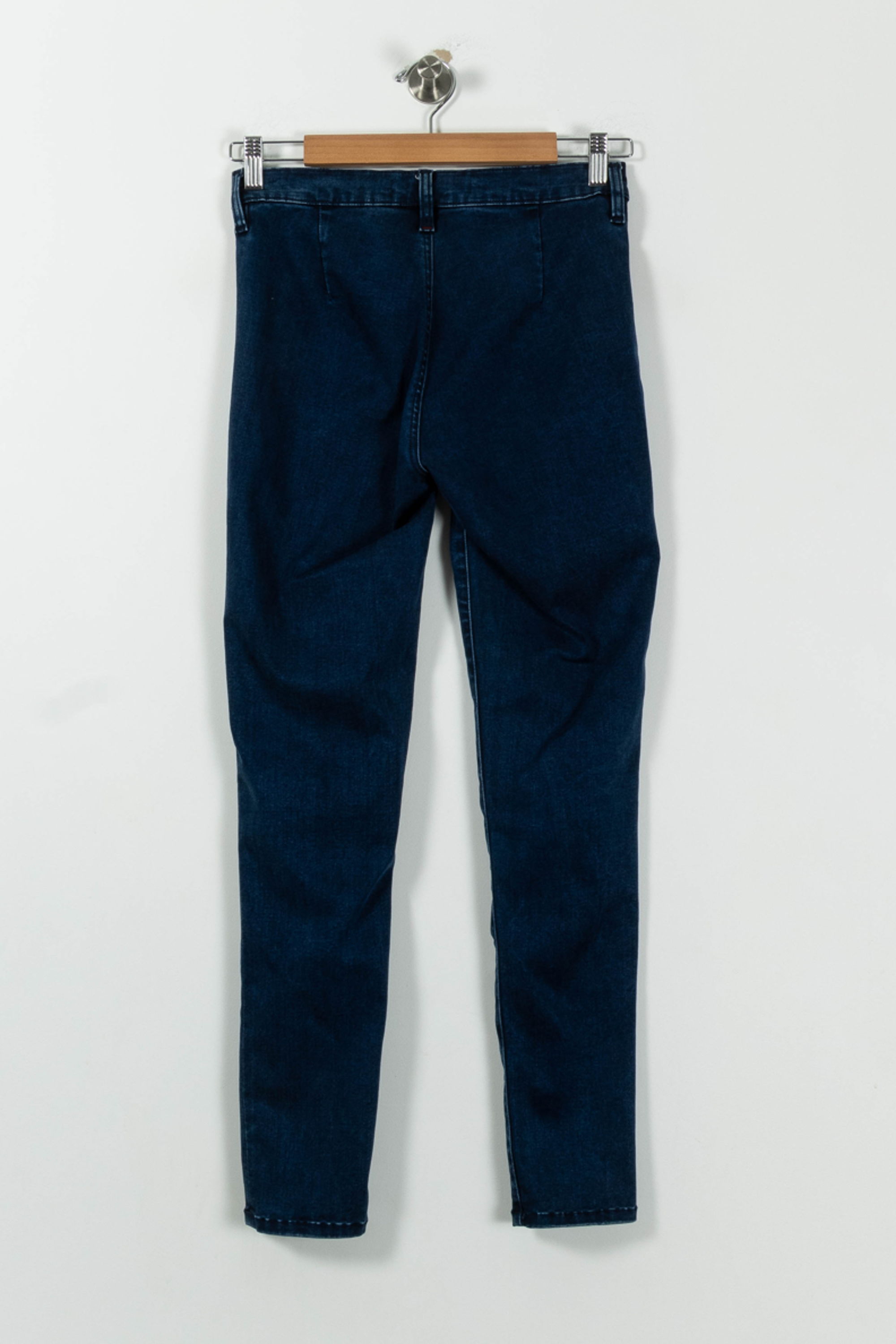Cropped slim jeans with studs COMPTOIR DES COTONNIERS - Seconde main Blue