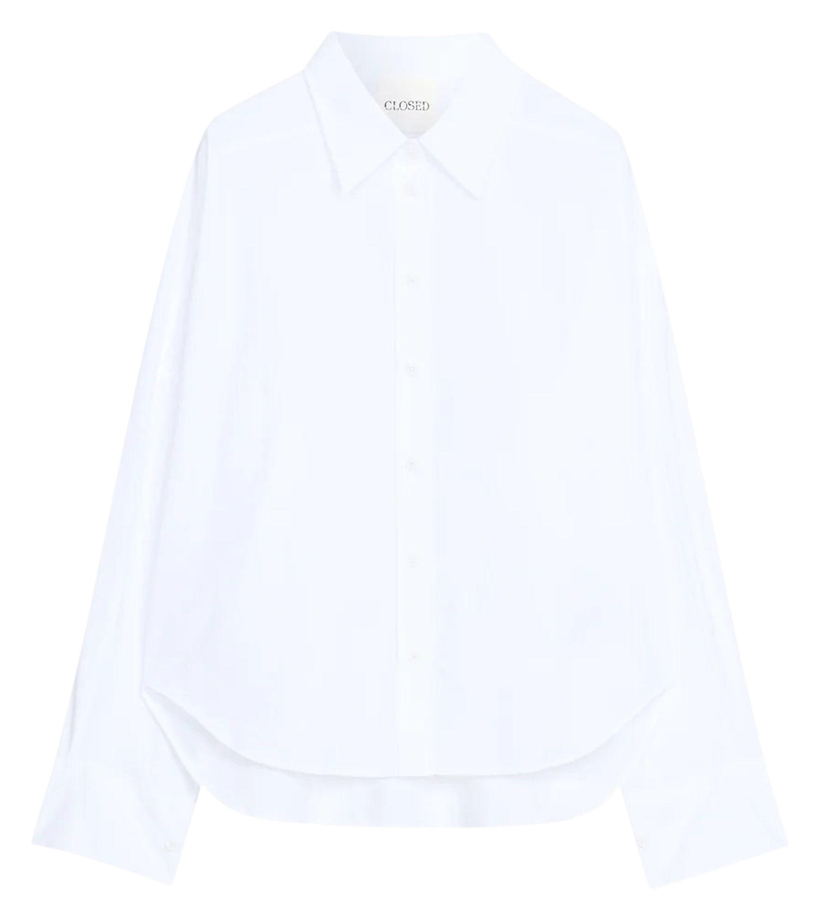 Chemise col classique en coton bio CLOSED Blanc