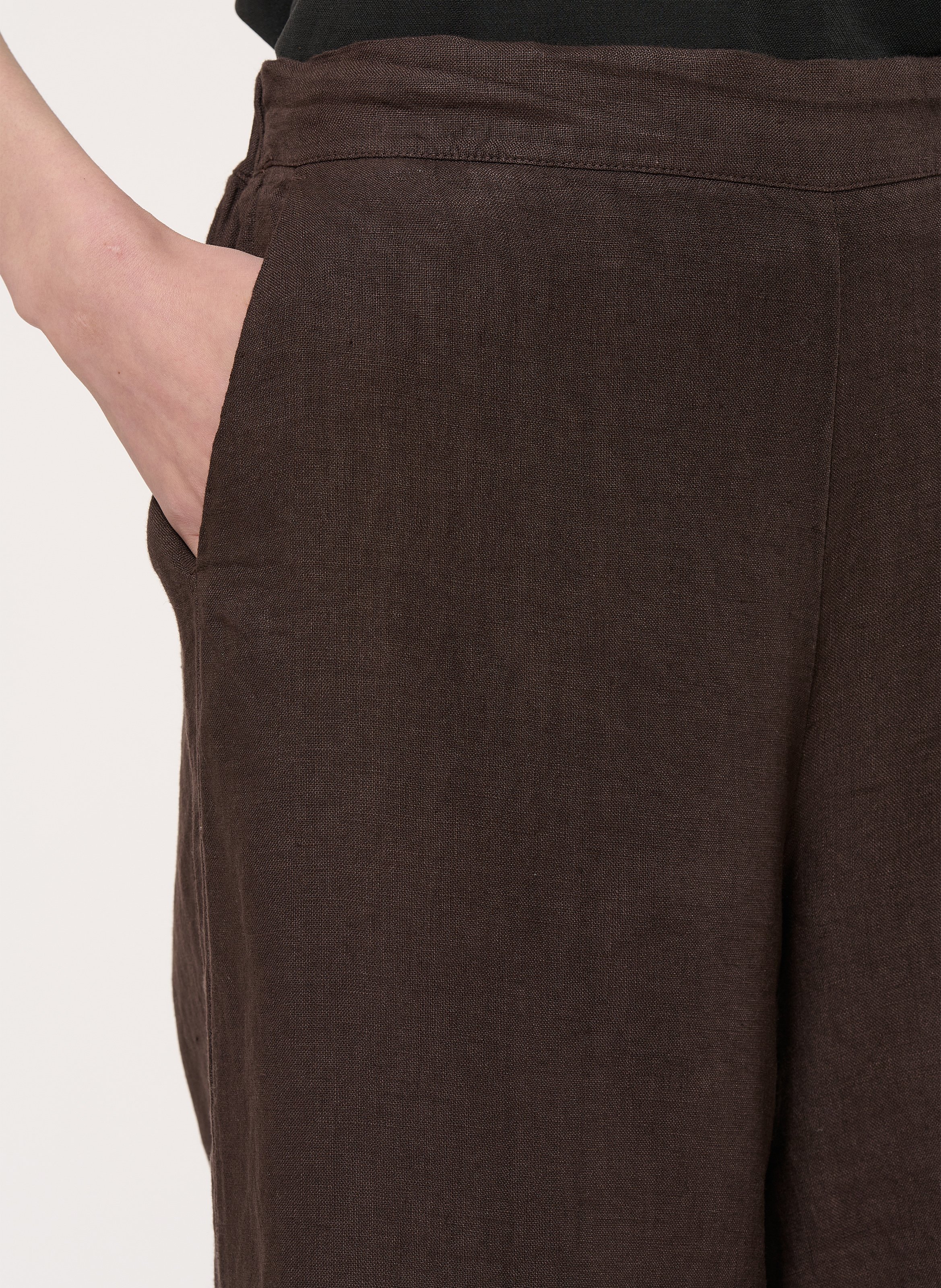 Gerade Leinenhose HUMILITY Braun