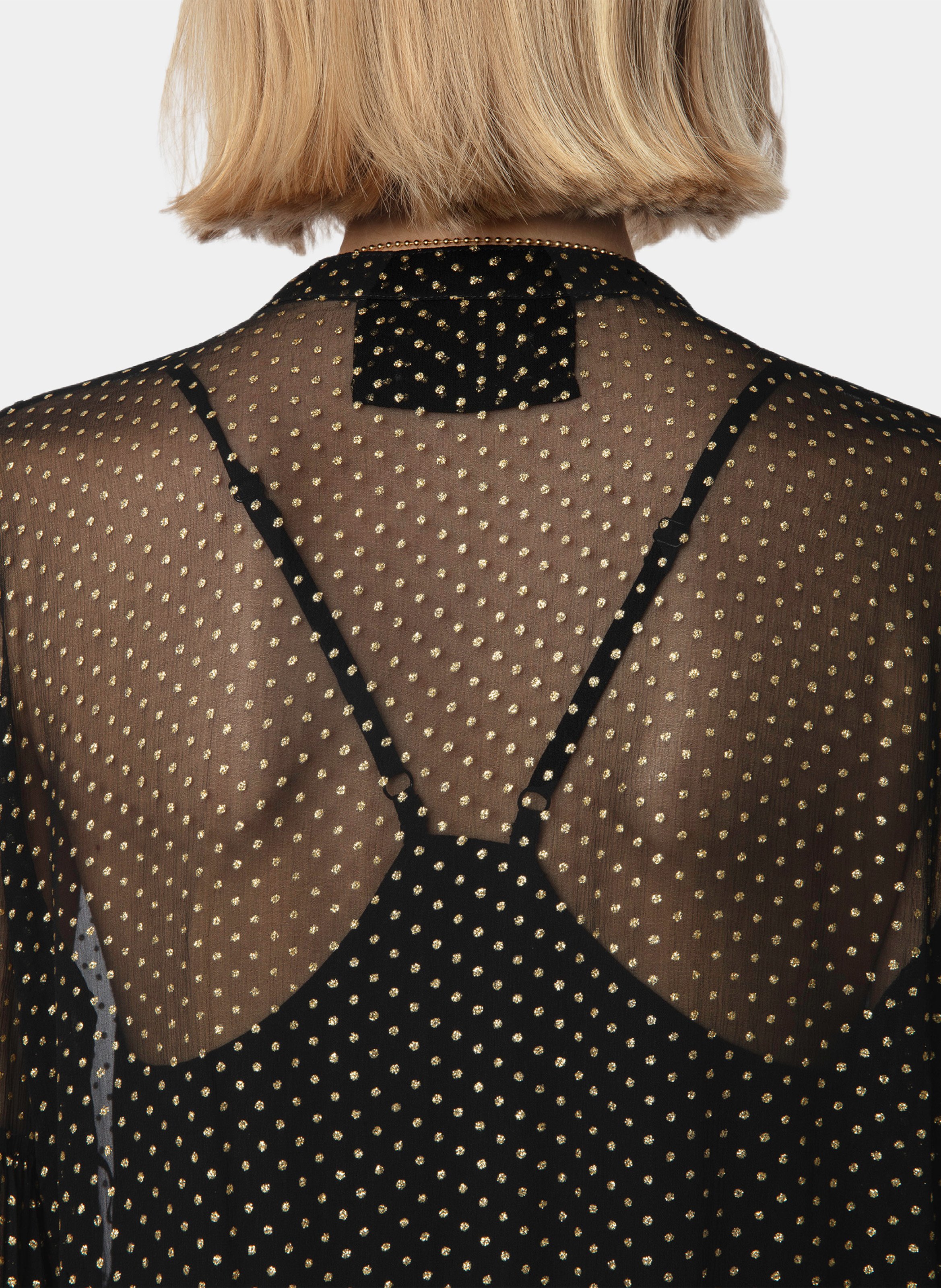 Kurzes transparentes Kleid ZADIG&VOLTAIRE Schwarz