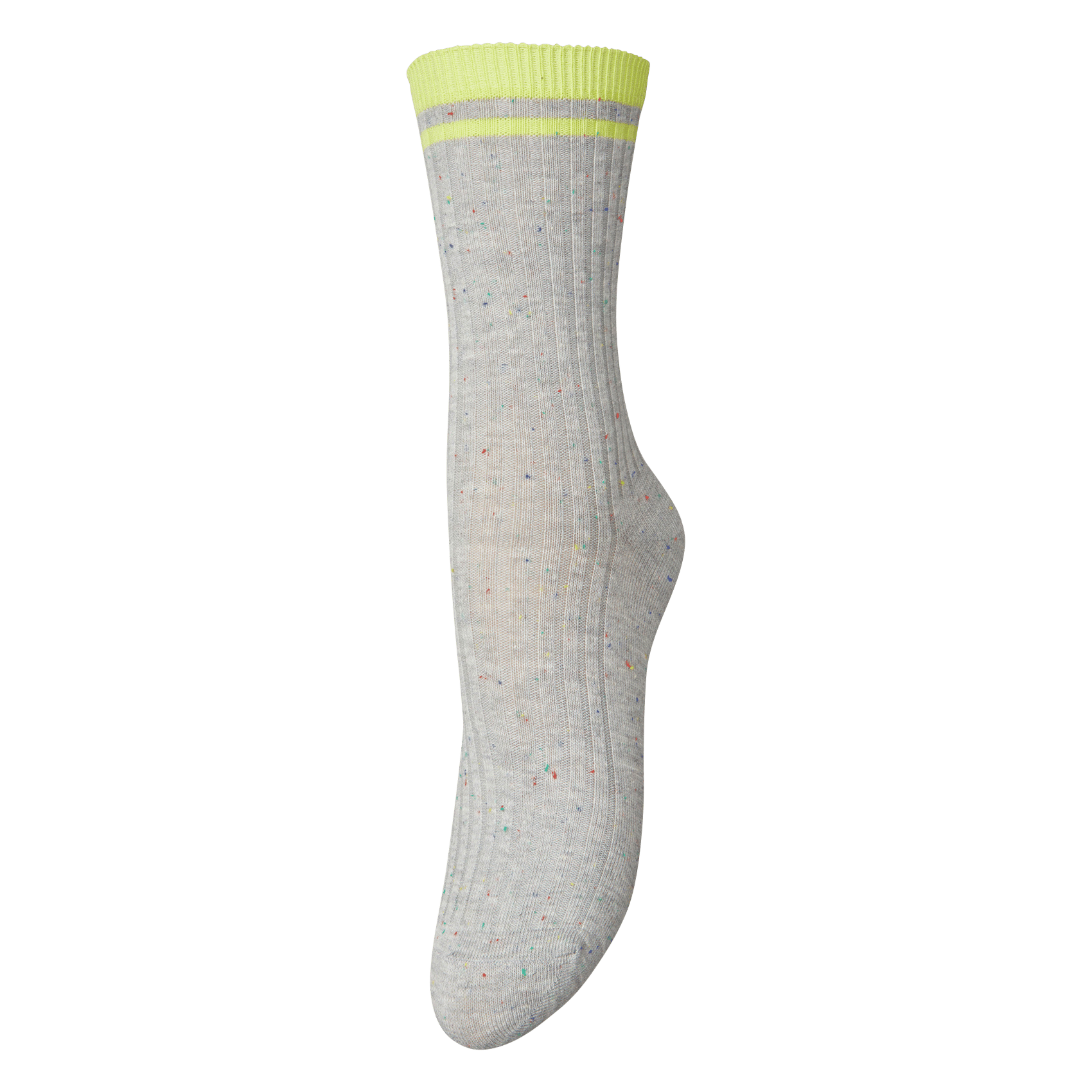 High socks with confetti BECKSONDERGAARD Grey