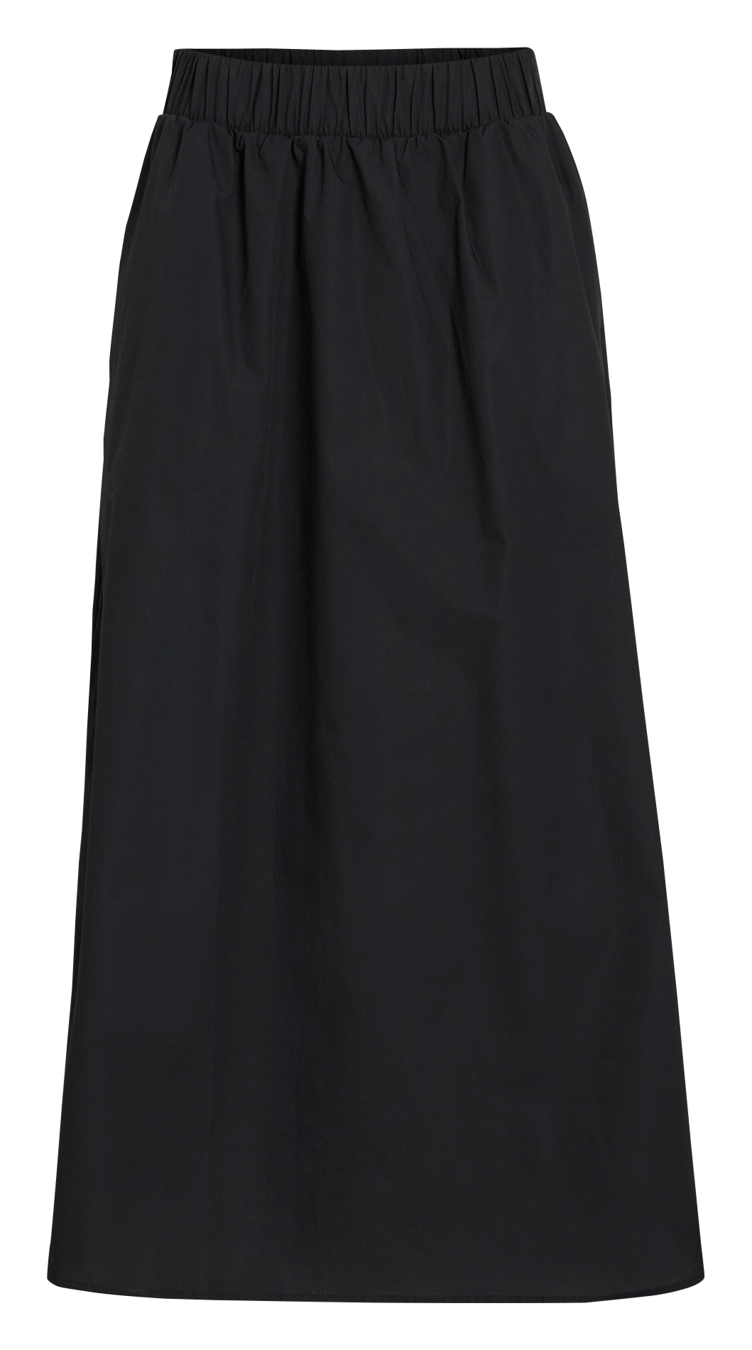 Organic cotton midi skirt VILA Black