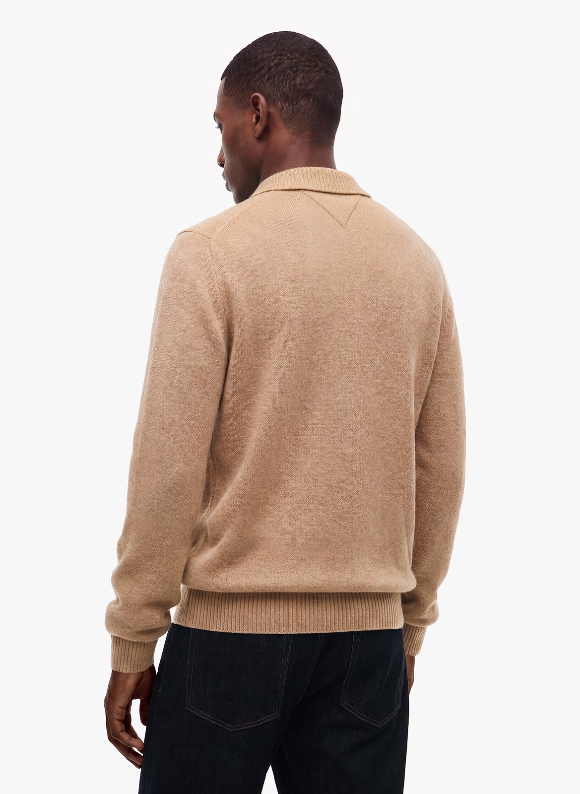 Pull droit en laine TOMMY HILFIGER Beige