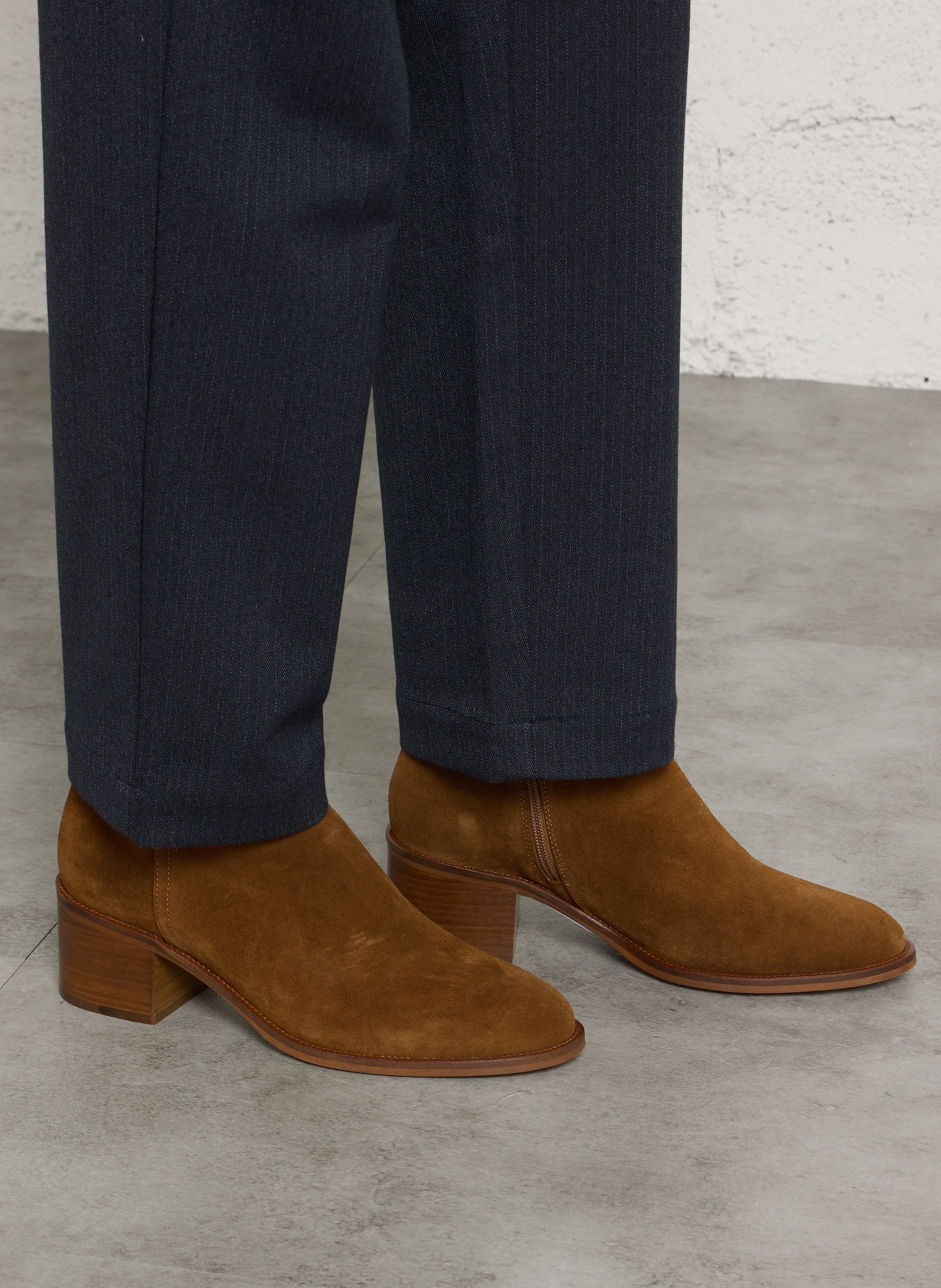 Lederstiefeletten MELLOW YELLOW Braun