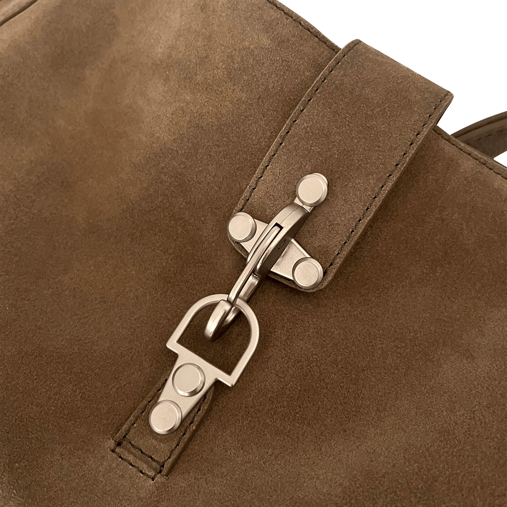 Bolso bandolera de piel IKKS Caqui