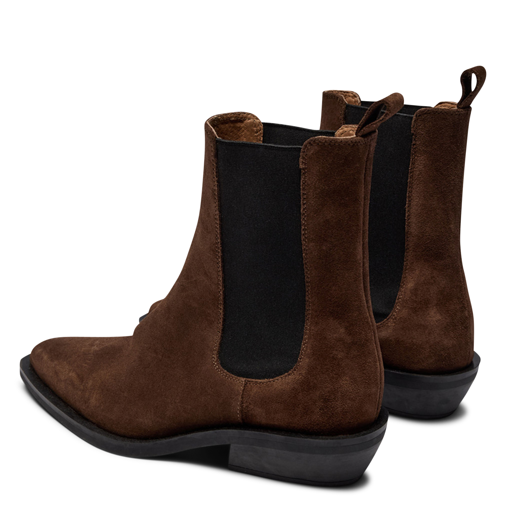 Suede leather ankle boots PAVEMENT Brown