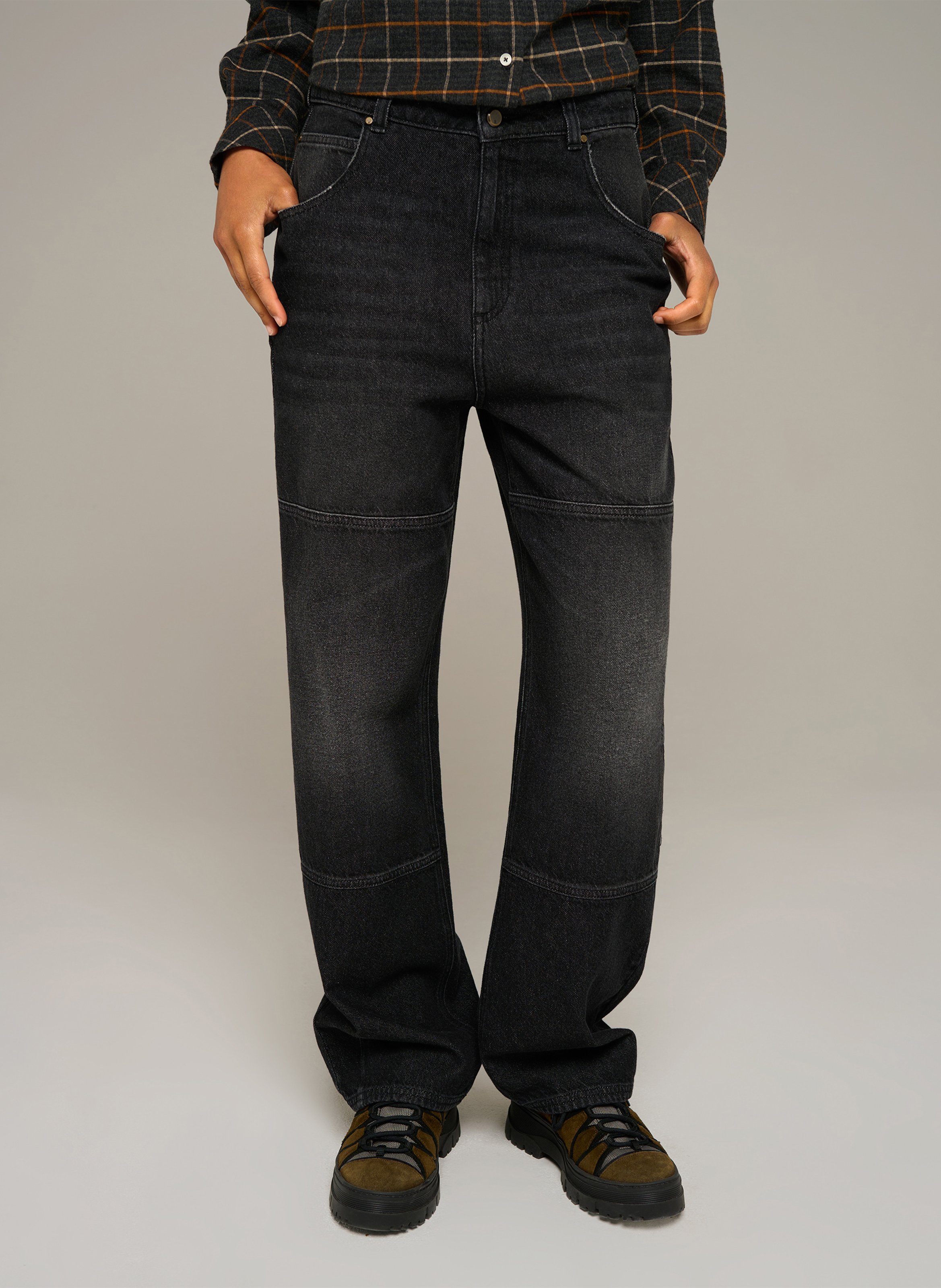 Straight Cut Jeans aus Baumwolle COTELAC ACOTE Schwarz