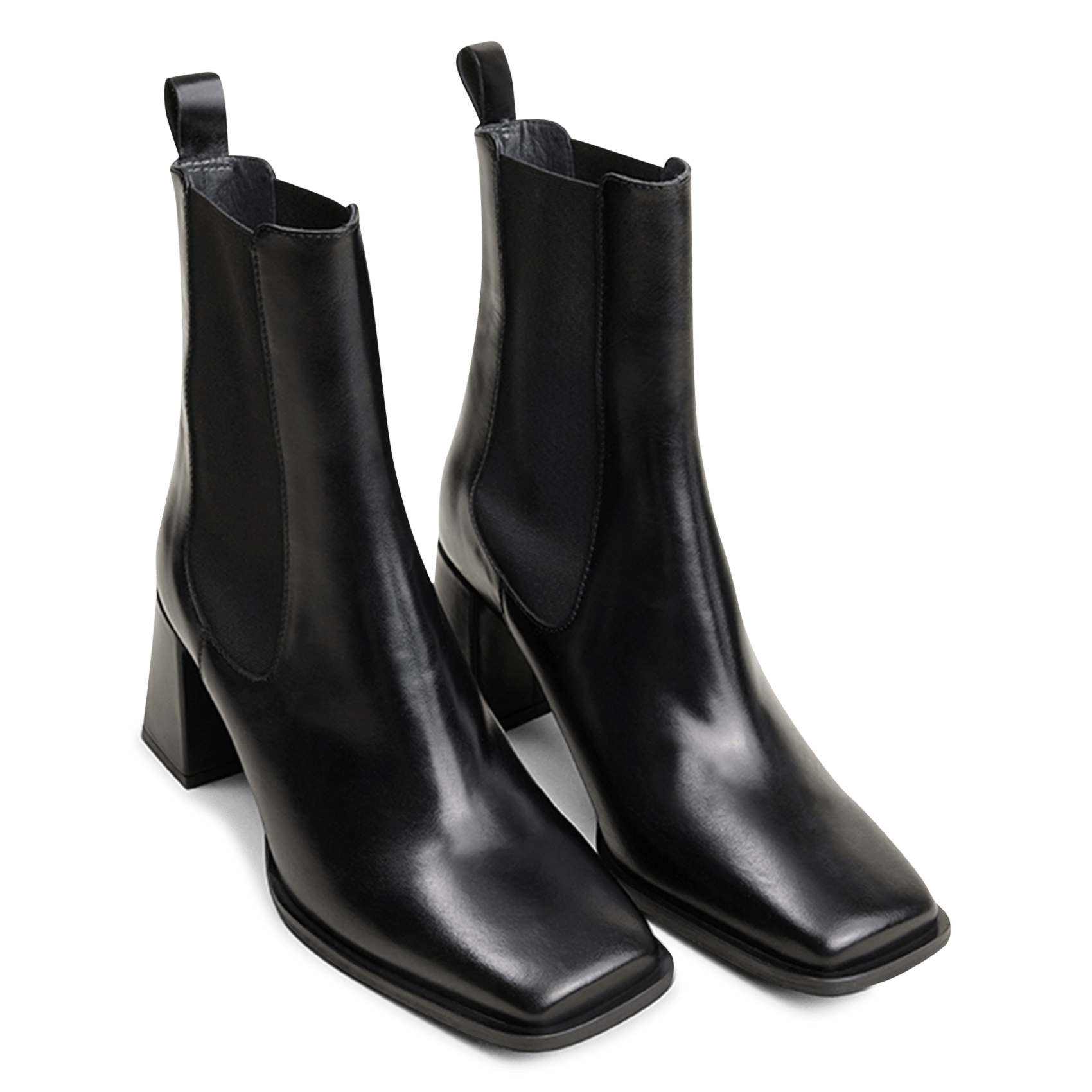 Leather mid-calf boots JONAK Black