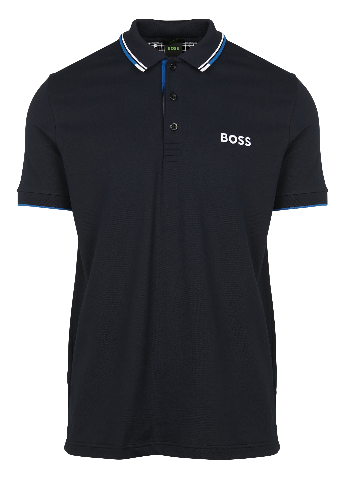 Cotton-blend polo shirt BOSS Blue