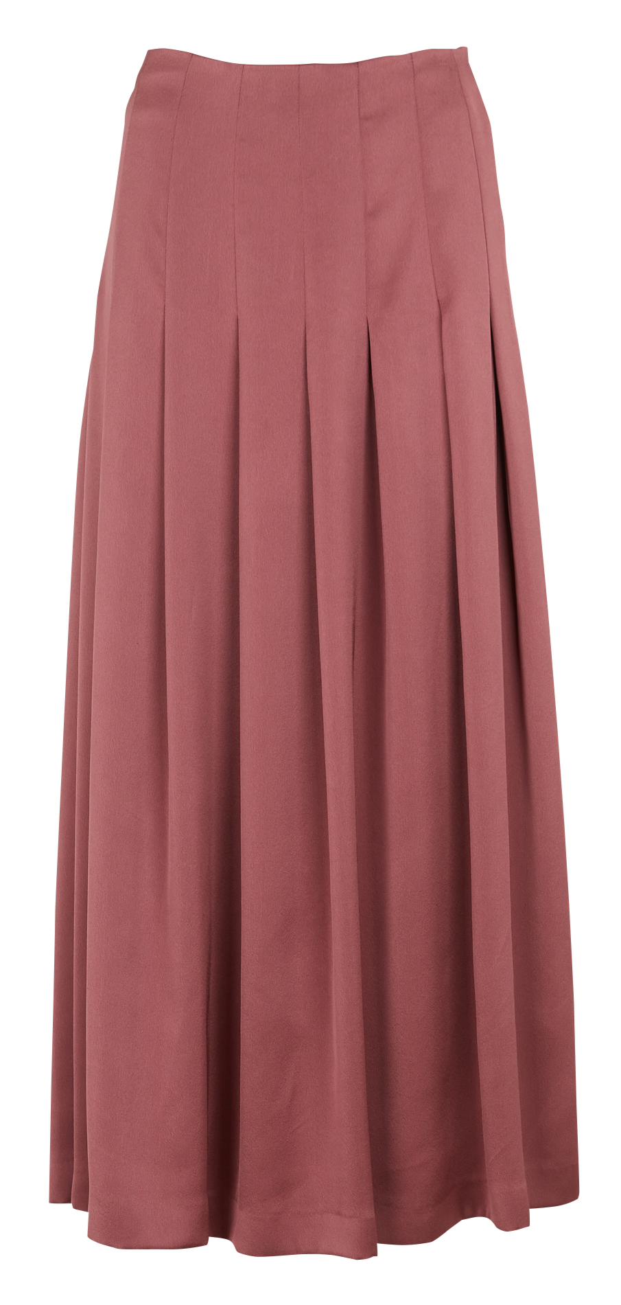 Jupe longue évasée en satin LAURENCE BRAS Prune