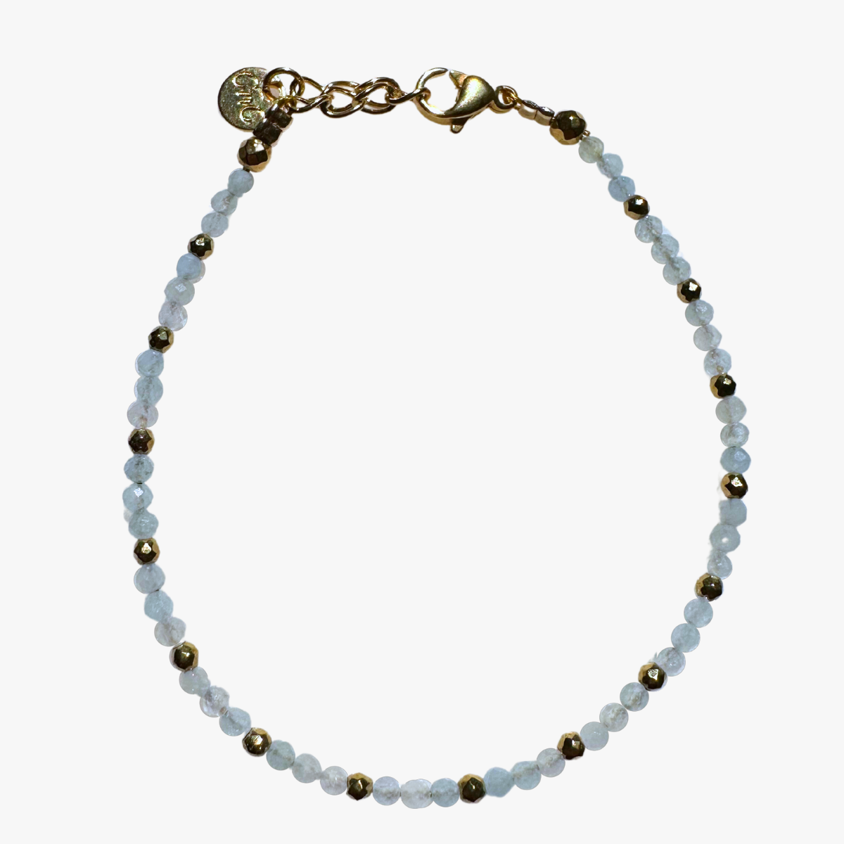 Aquamarine bracelet GINANDGER Green