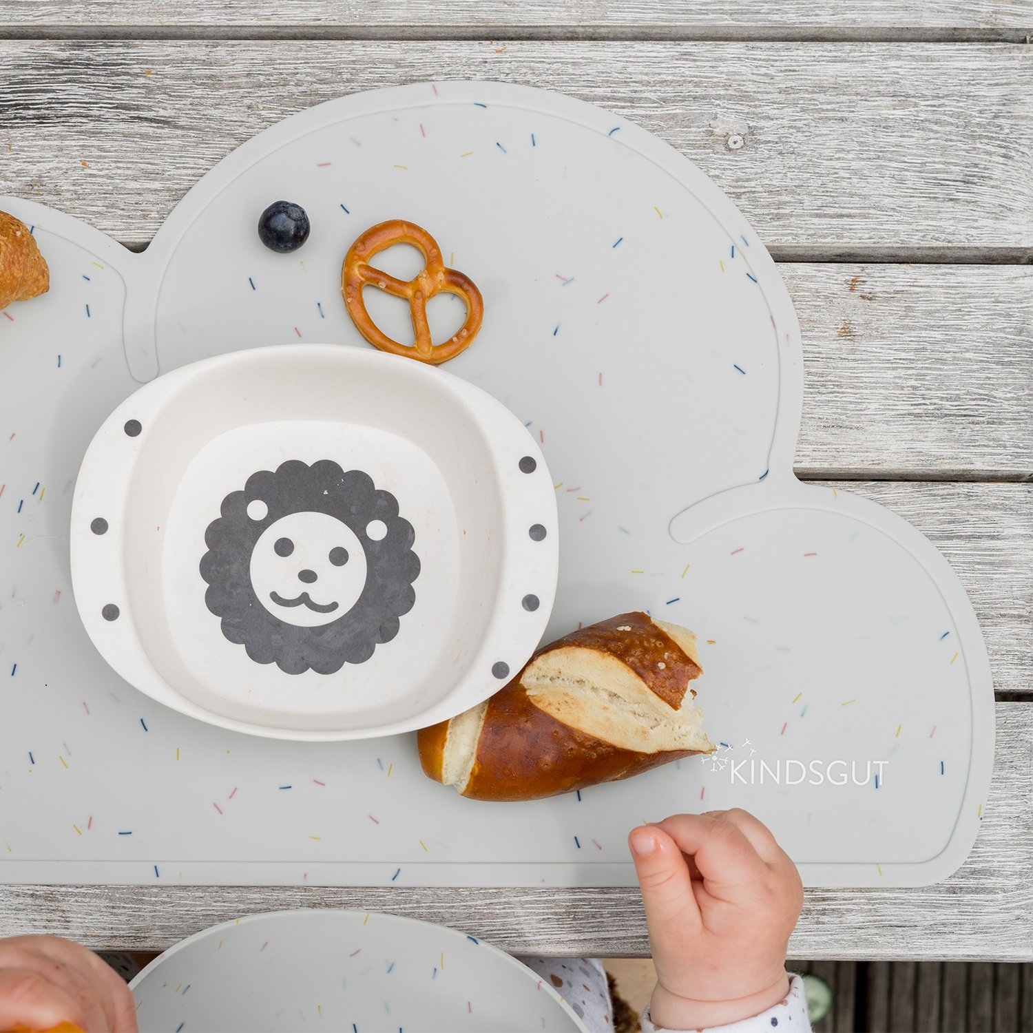 Set de table en forme de nuage en silicone KINDSGUT Blanc