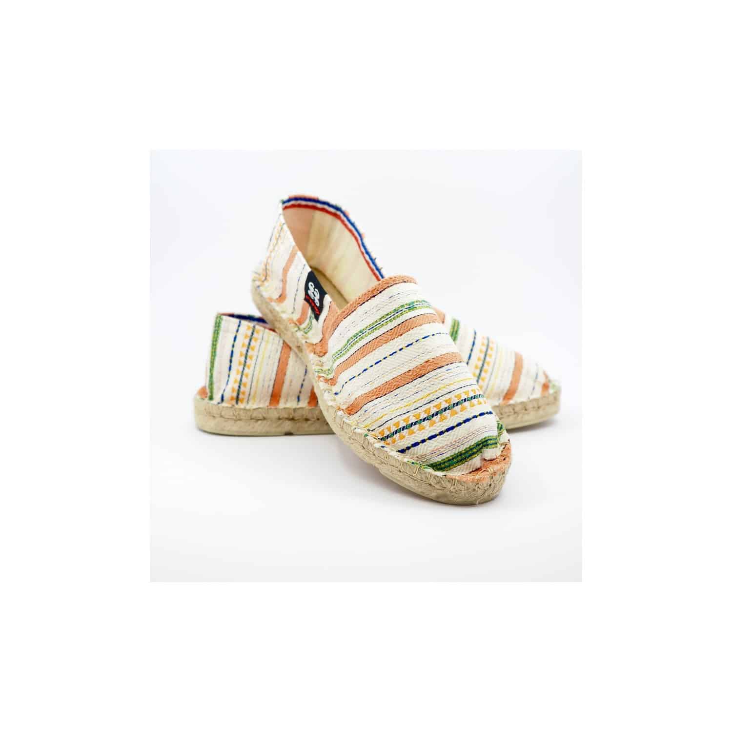 Striped espadrilles Beige