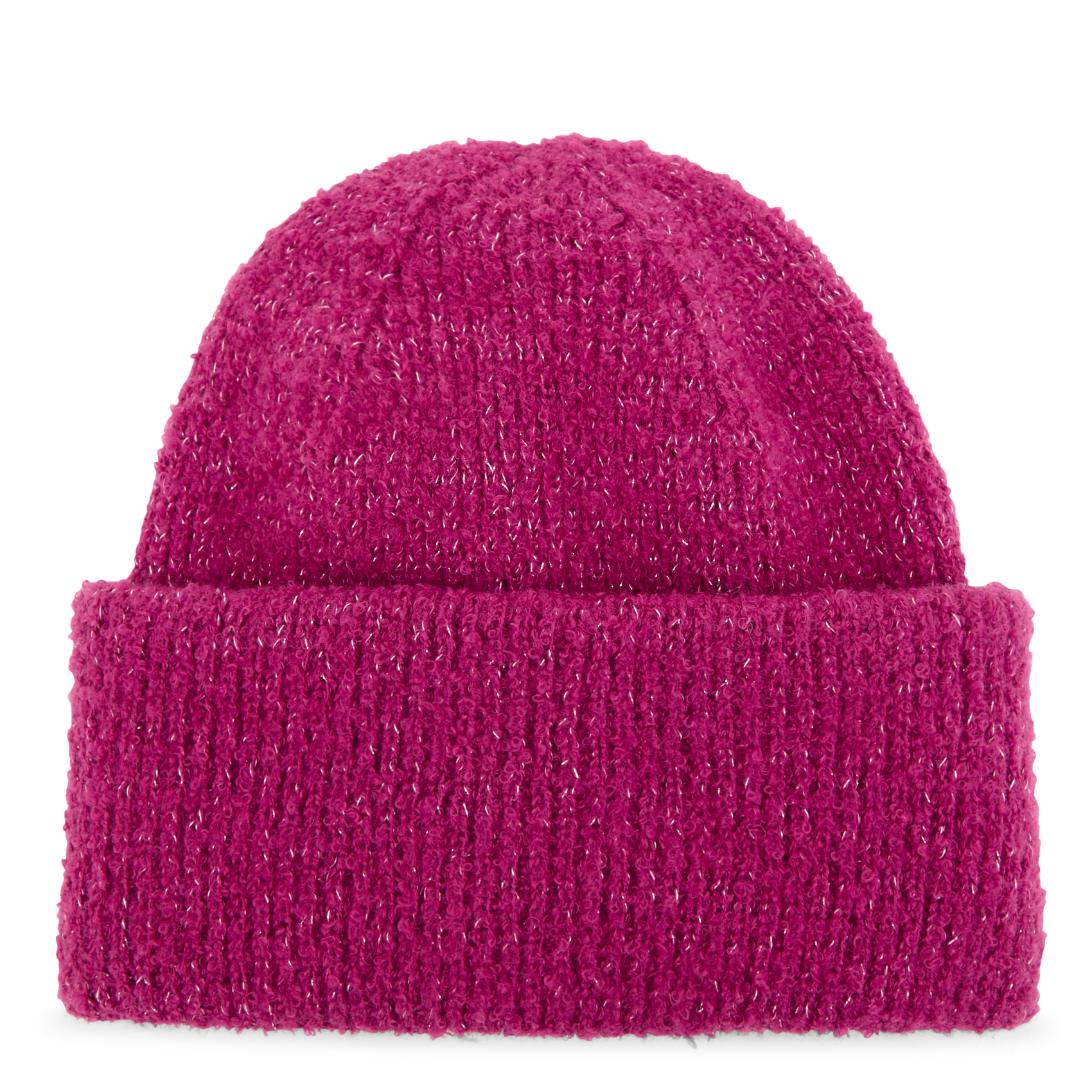 Ribbed knit beanie PIECES Purple