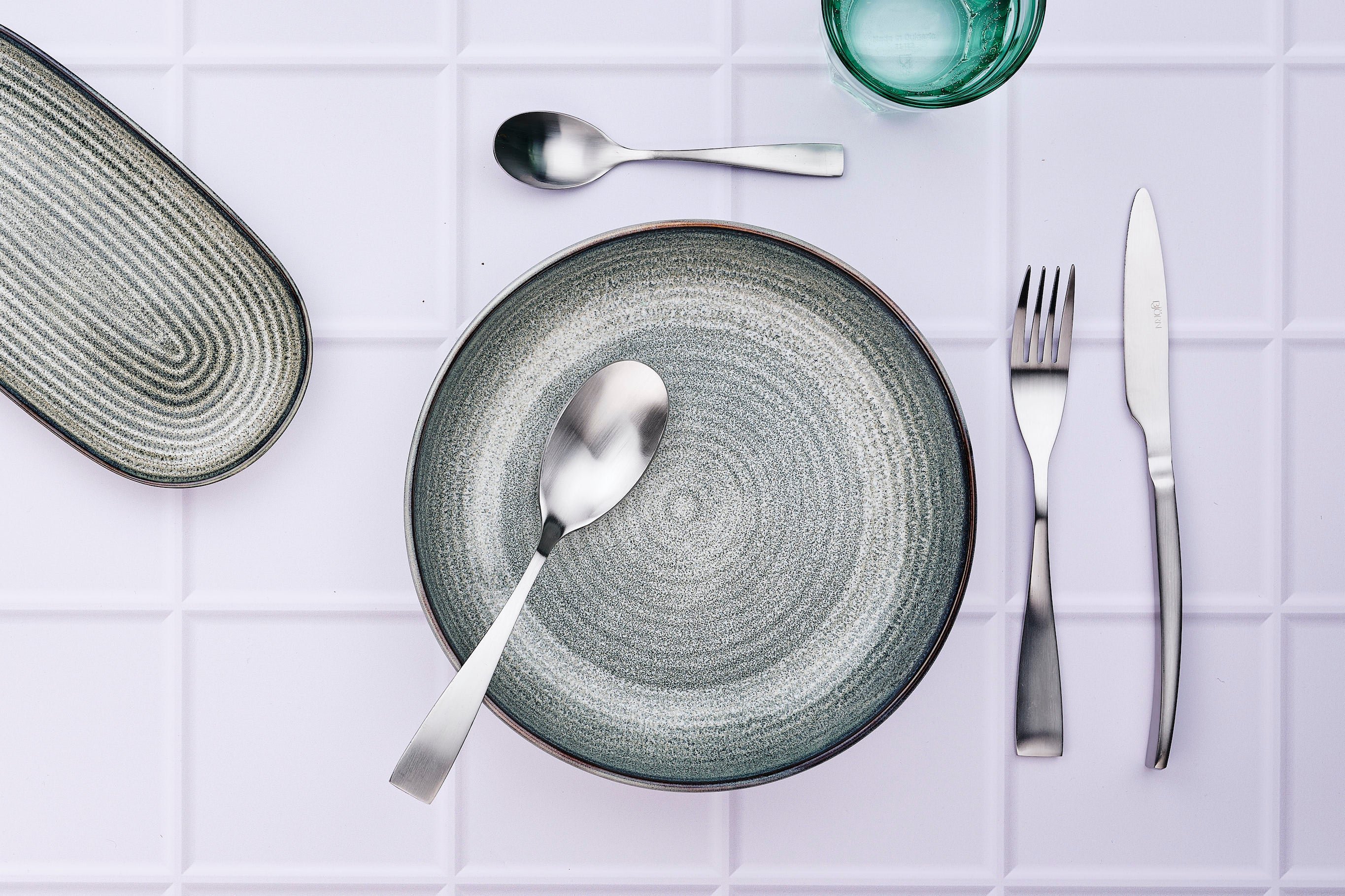 Set of 6 small spoons BJORN Red