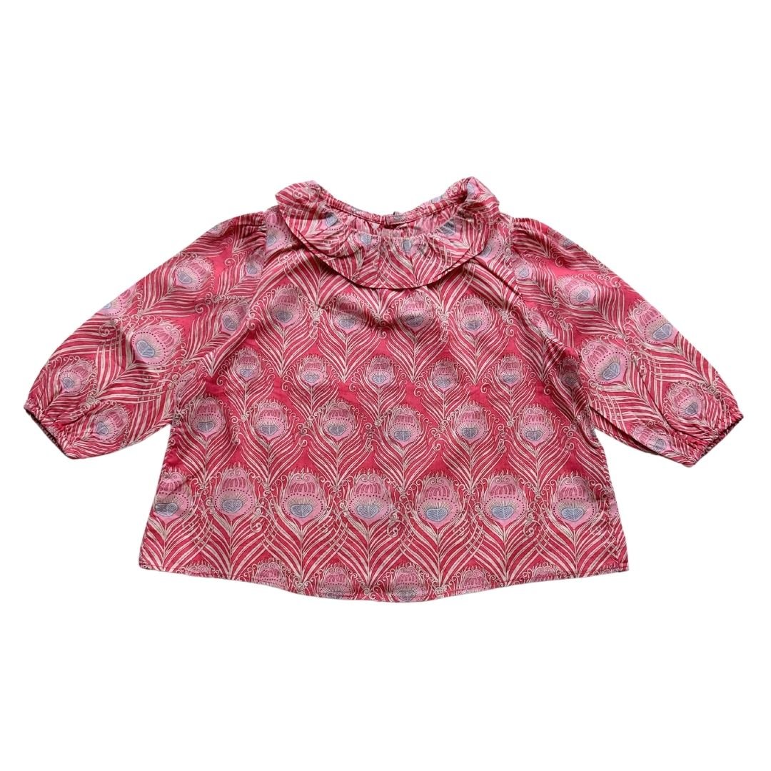 Pink baby shirt - 6 months JACADI - Seconde Main Pink