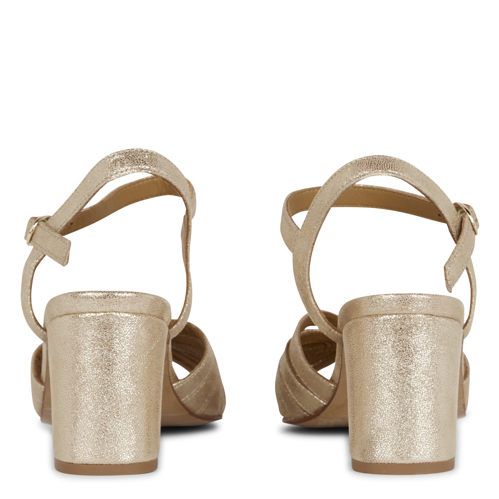 Sandales hautes en cuir BOBBIES Doré