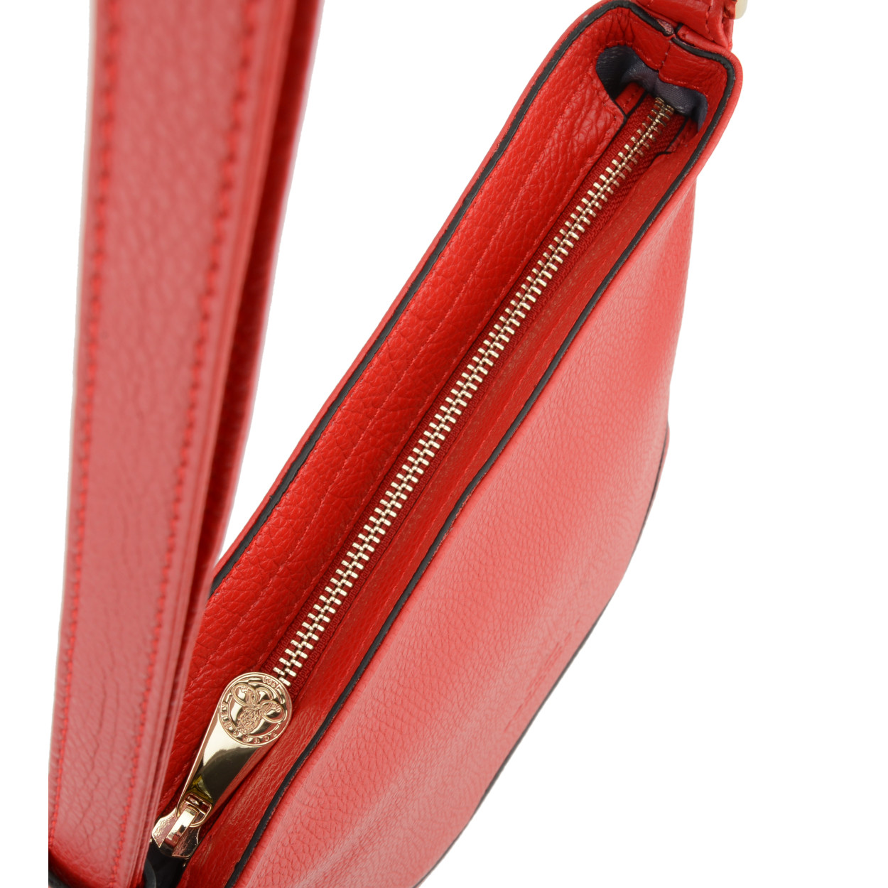 Red crossbody bag POURCHET Red