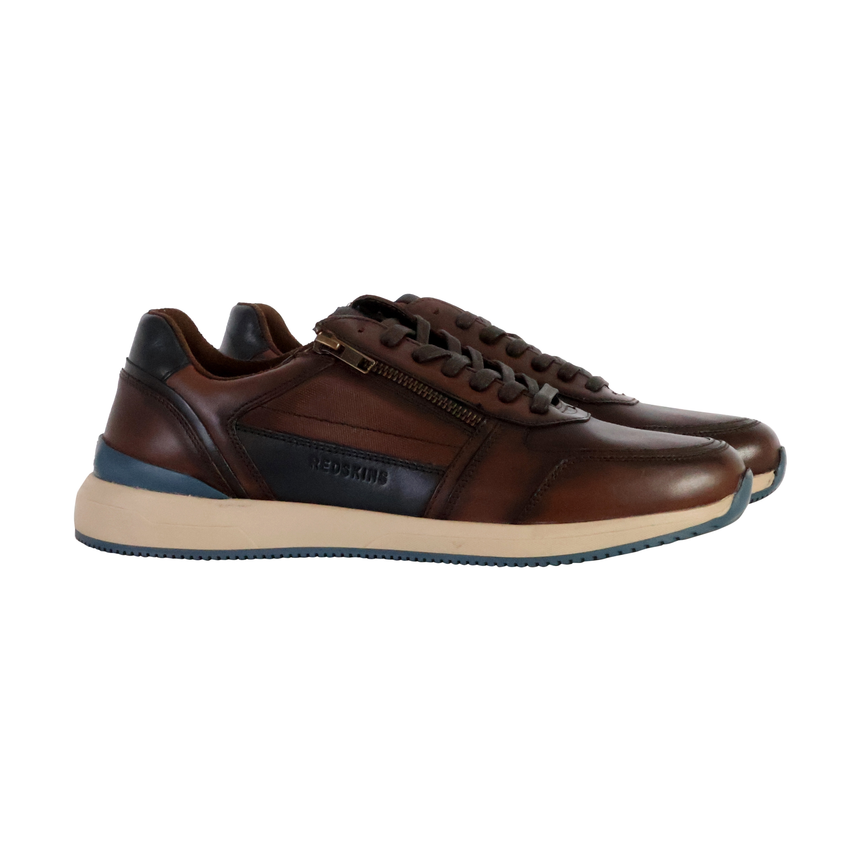 Callias leather sneakers REDSKINS Brown