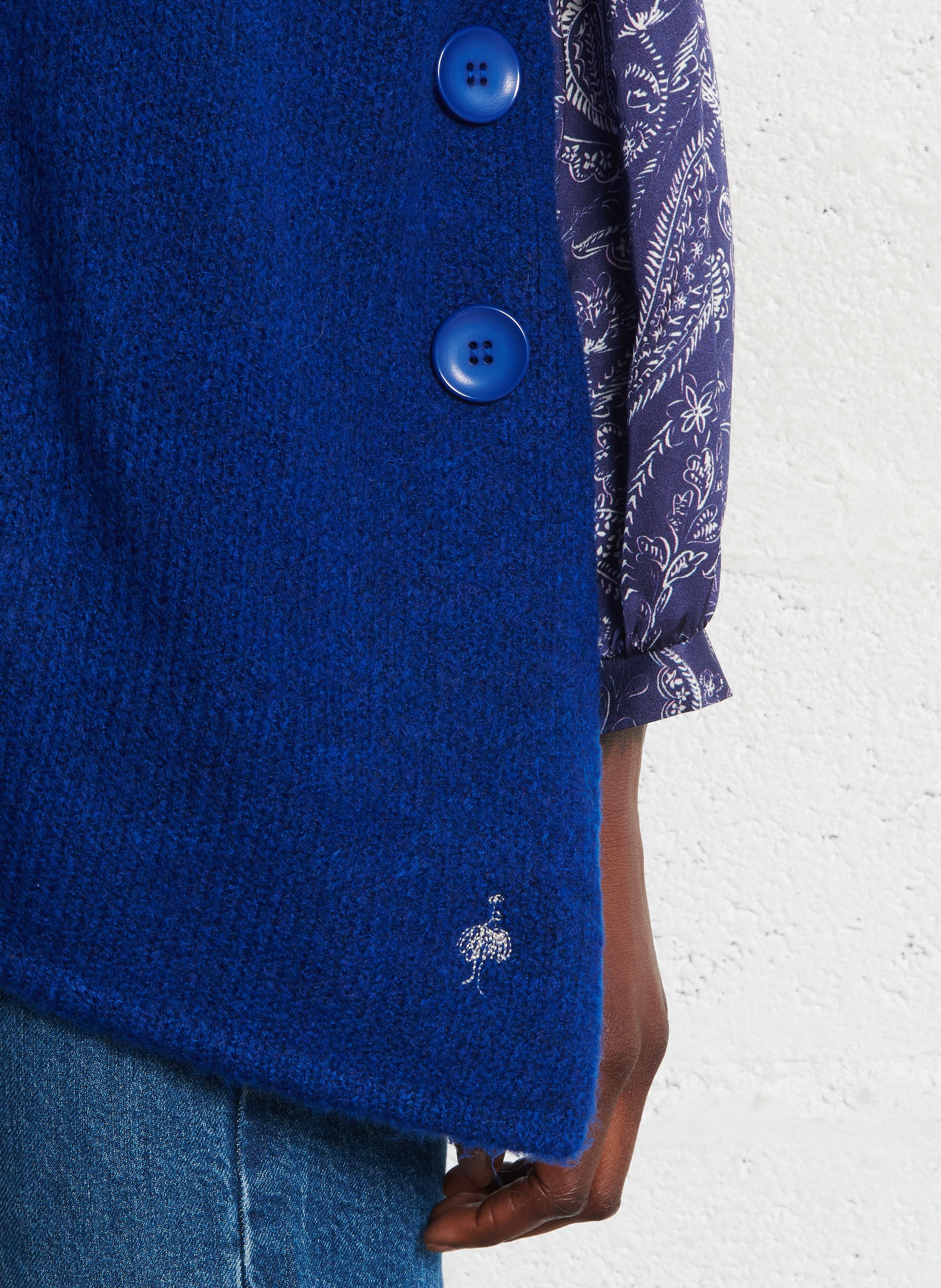 Oversized round-neck sweater ONE STEP Blue