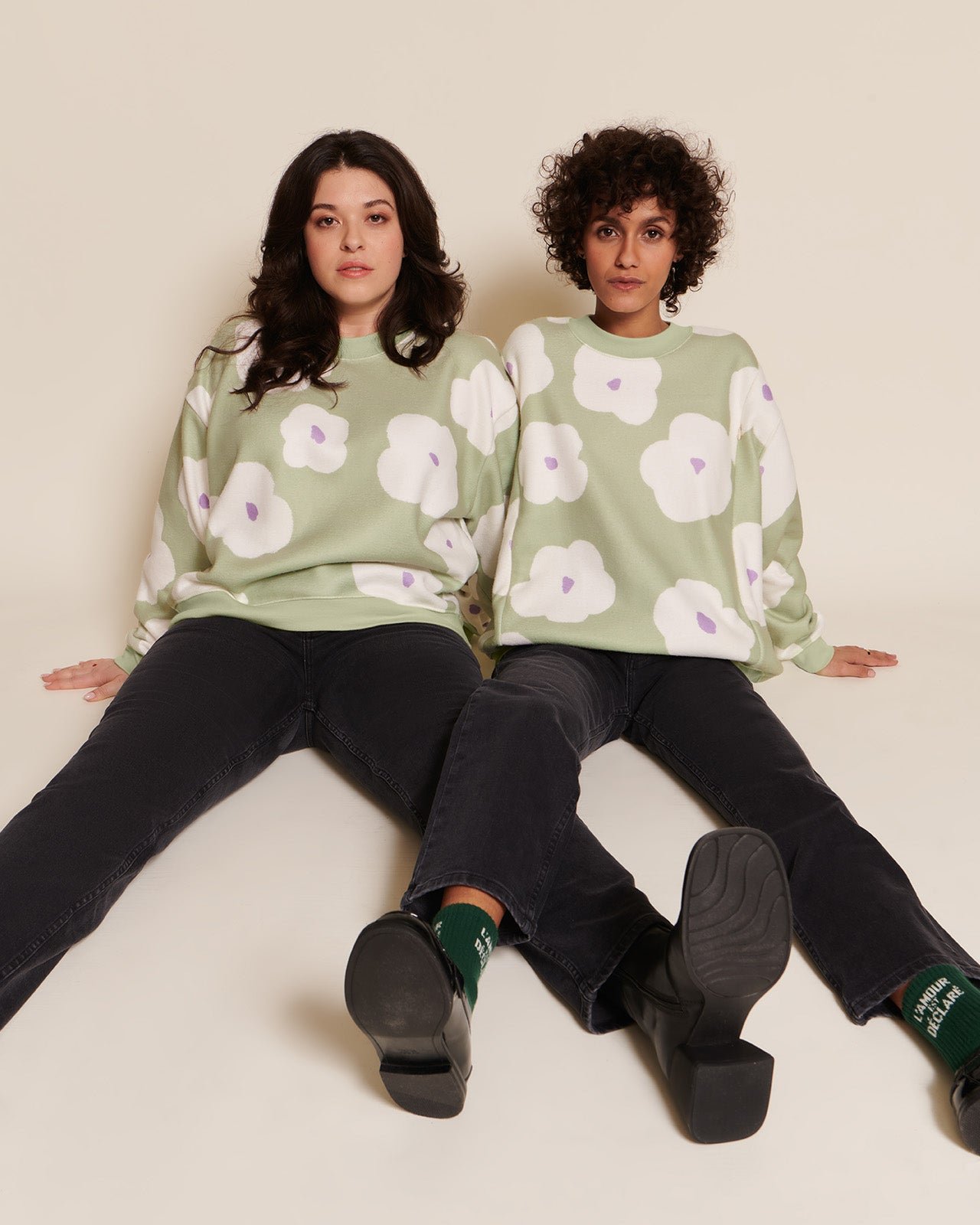 The Silke nursing sweatshirt in recycled fleece EMOI EMOI Green