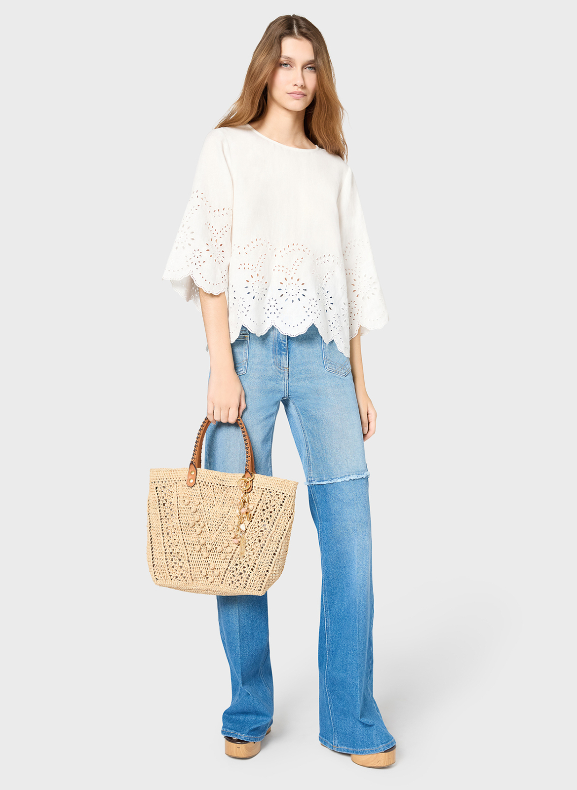 Schoudertas met hengsels GERARD DAREL Beige