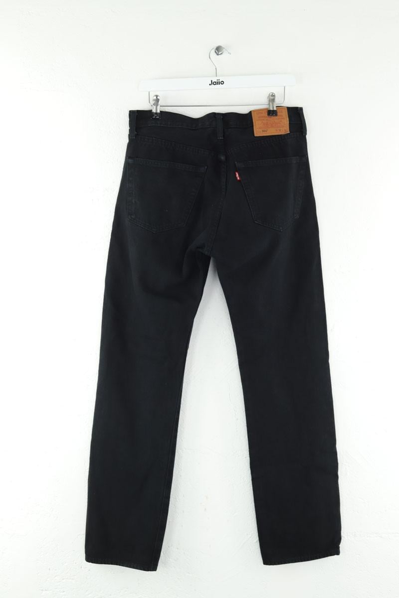 Cotton straight jeans LEVI'S - Seconde main Black