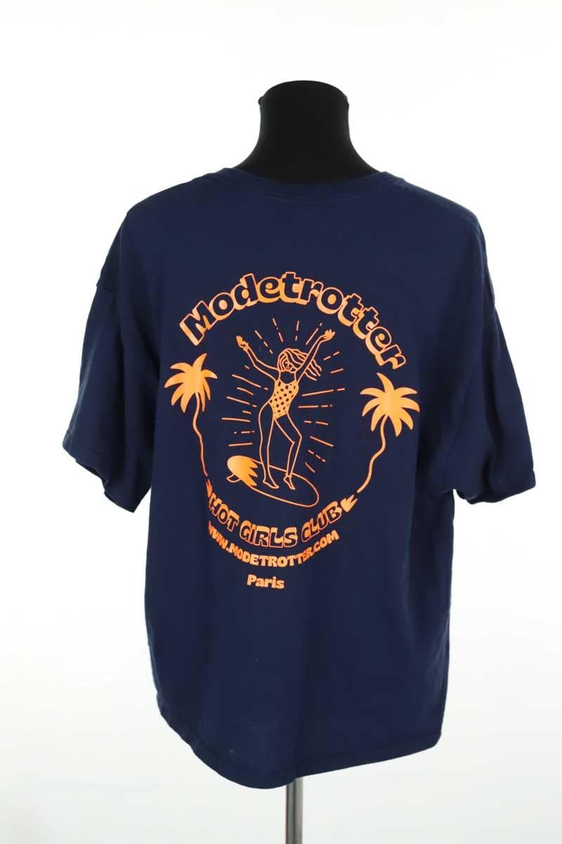 Cotton T-shirt MODETROTTER - Seconde Main Blue