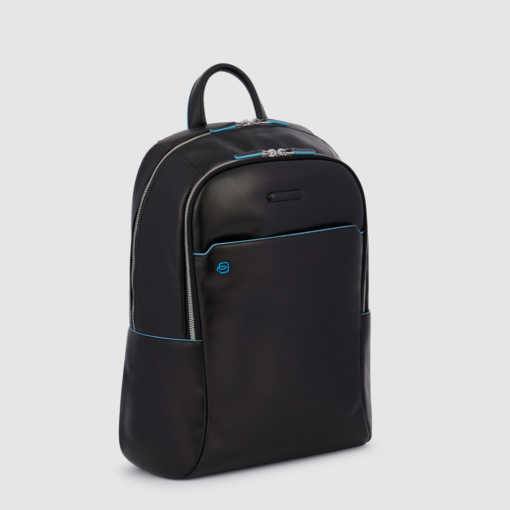 Leather backpack PIQUADRO Black