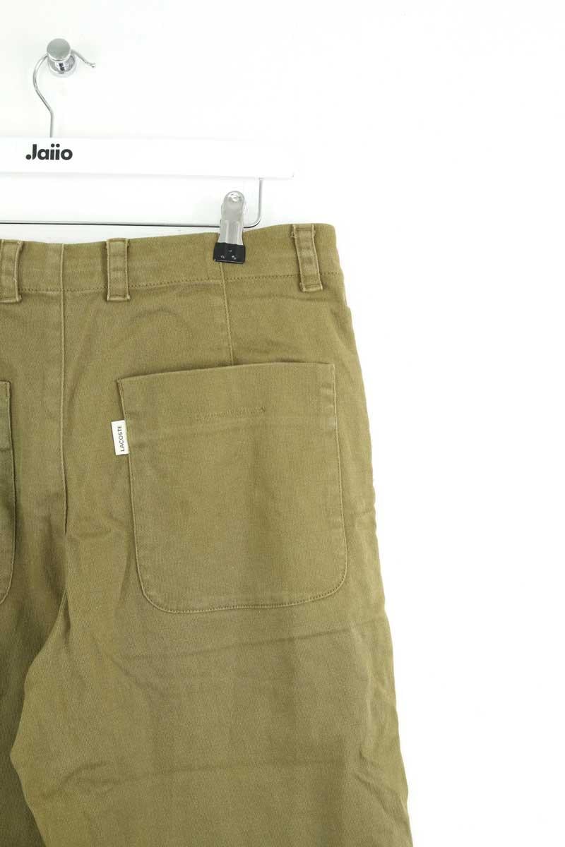 Slim-fit cotton cargo pants LACOSTE - SECONDE MAIN Khaki