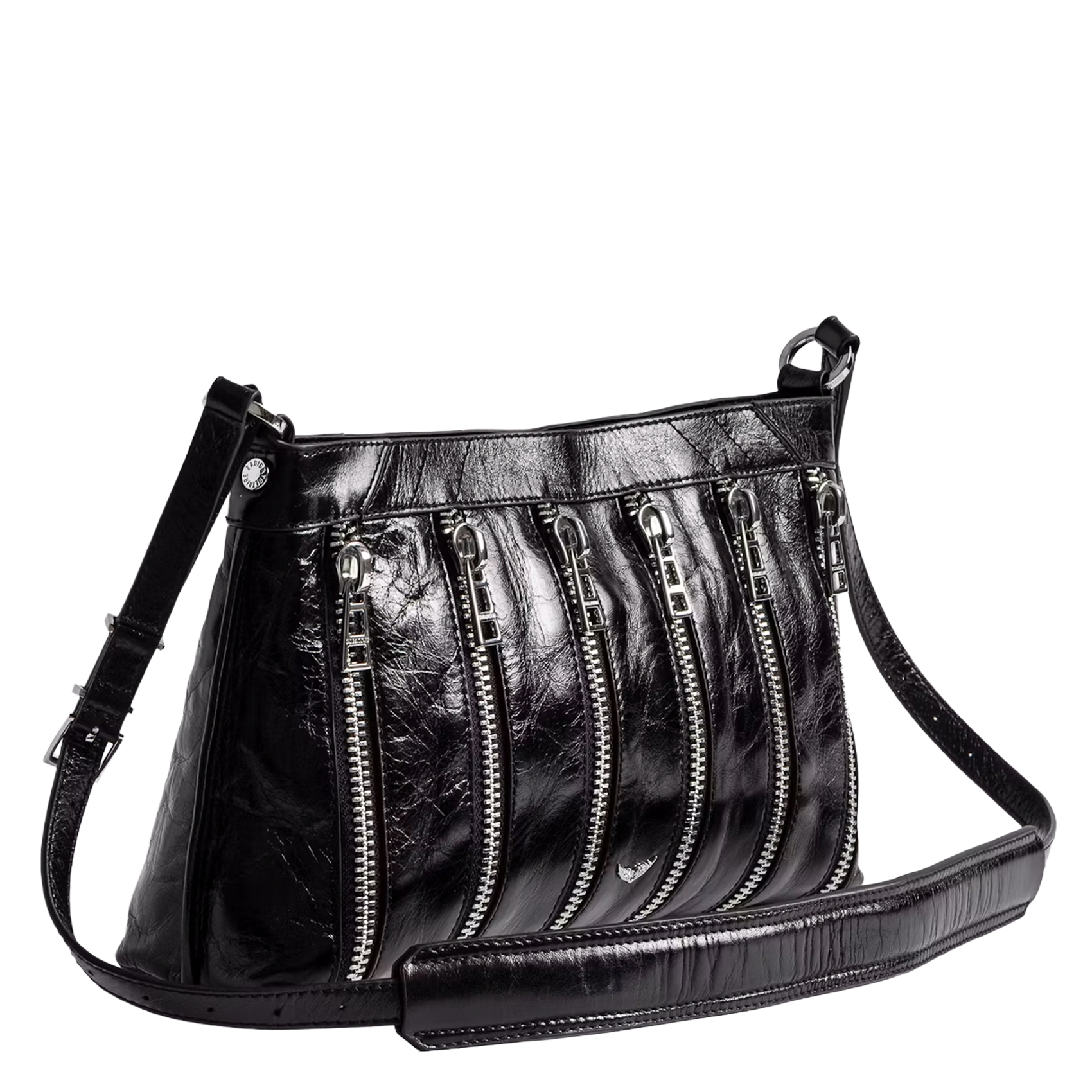 Leren clutch ZADIG&VOLTAIRE Zwart