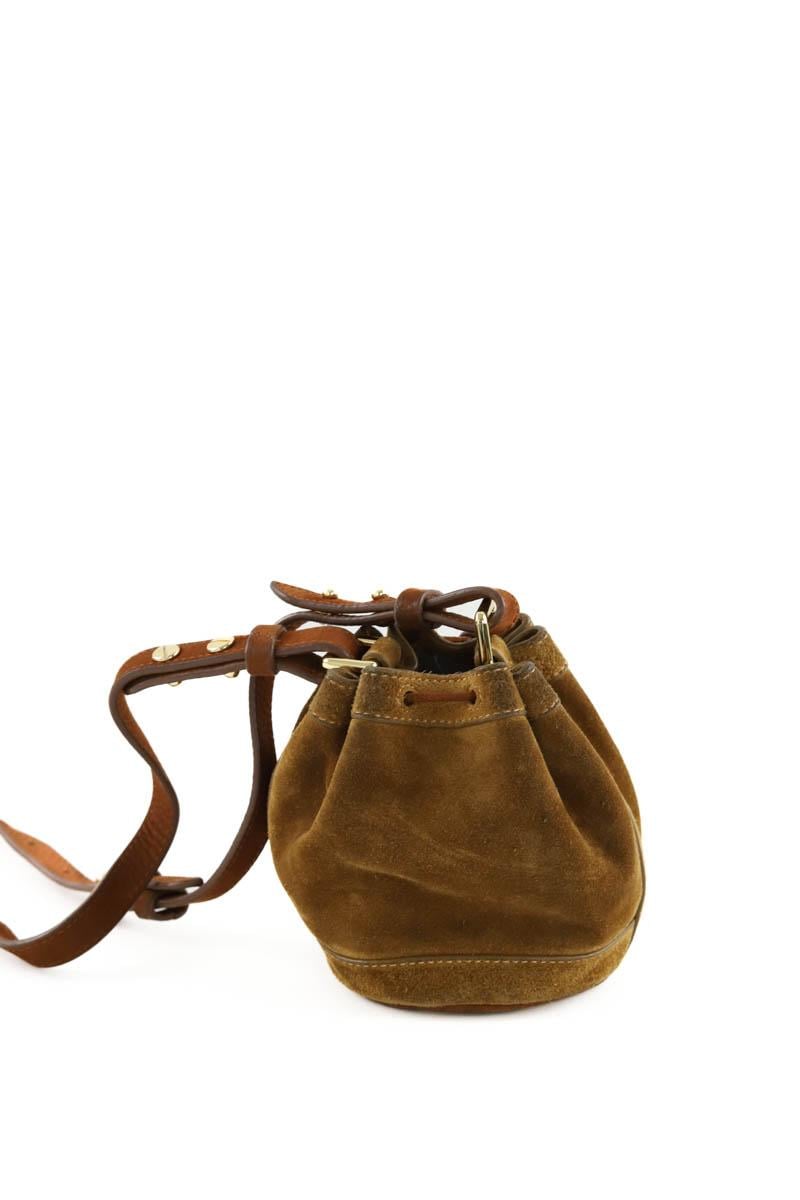 Mini suede bag JACQUEMUS- Seconde Main Brown
