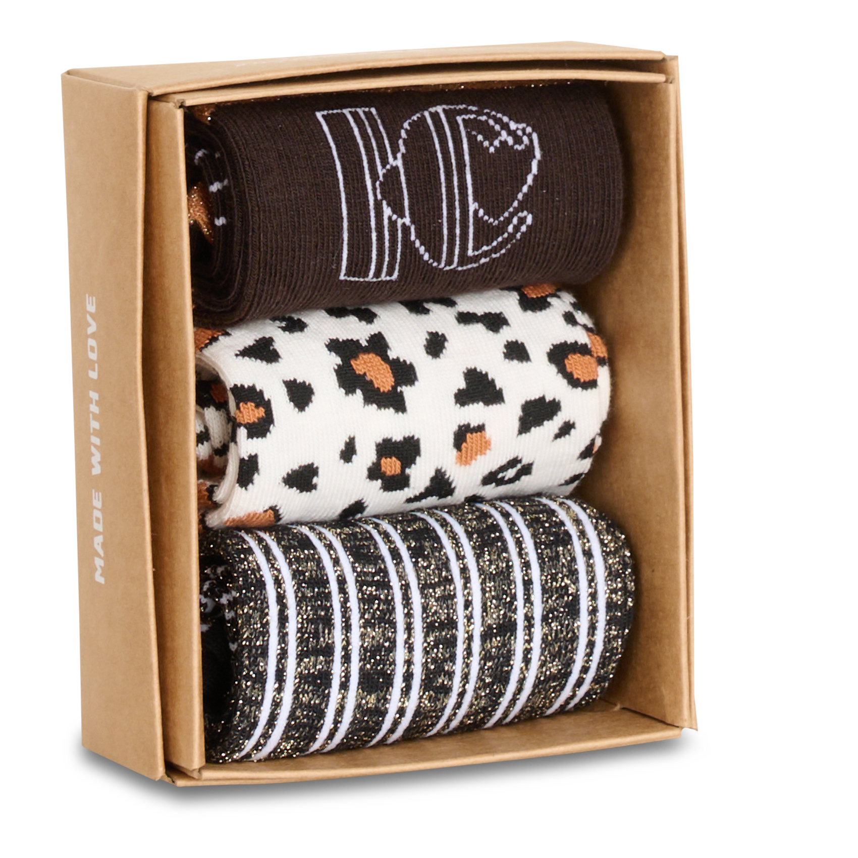 Lot de chaussettes en coton mélangé imprimé I CODE Noir