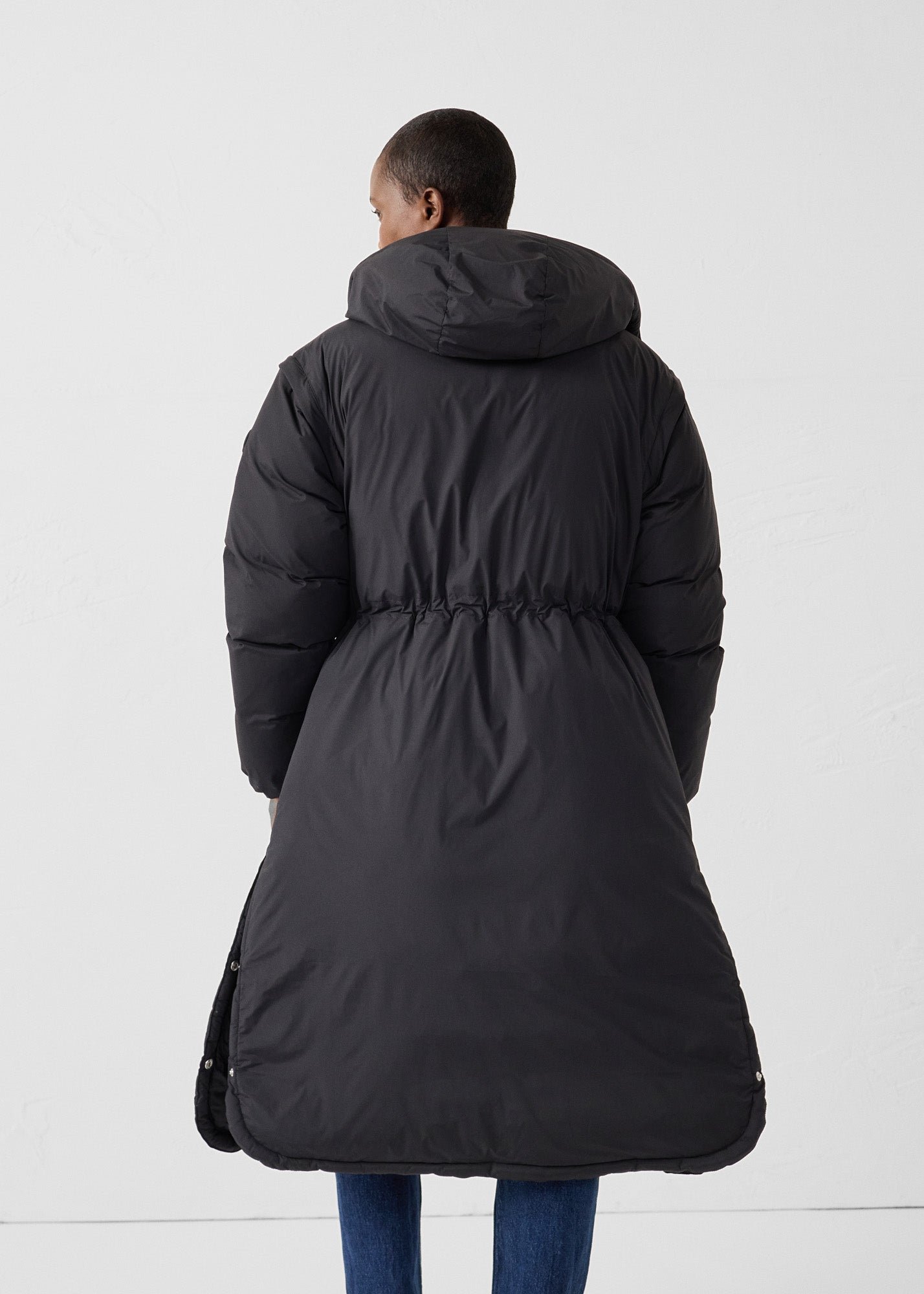 Long stretch padded coat for extreme cold - Brooke JOTT Black