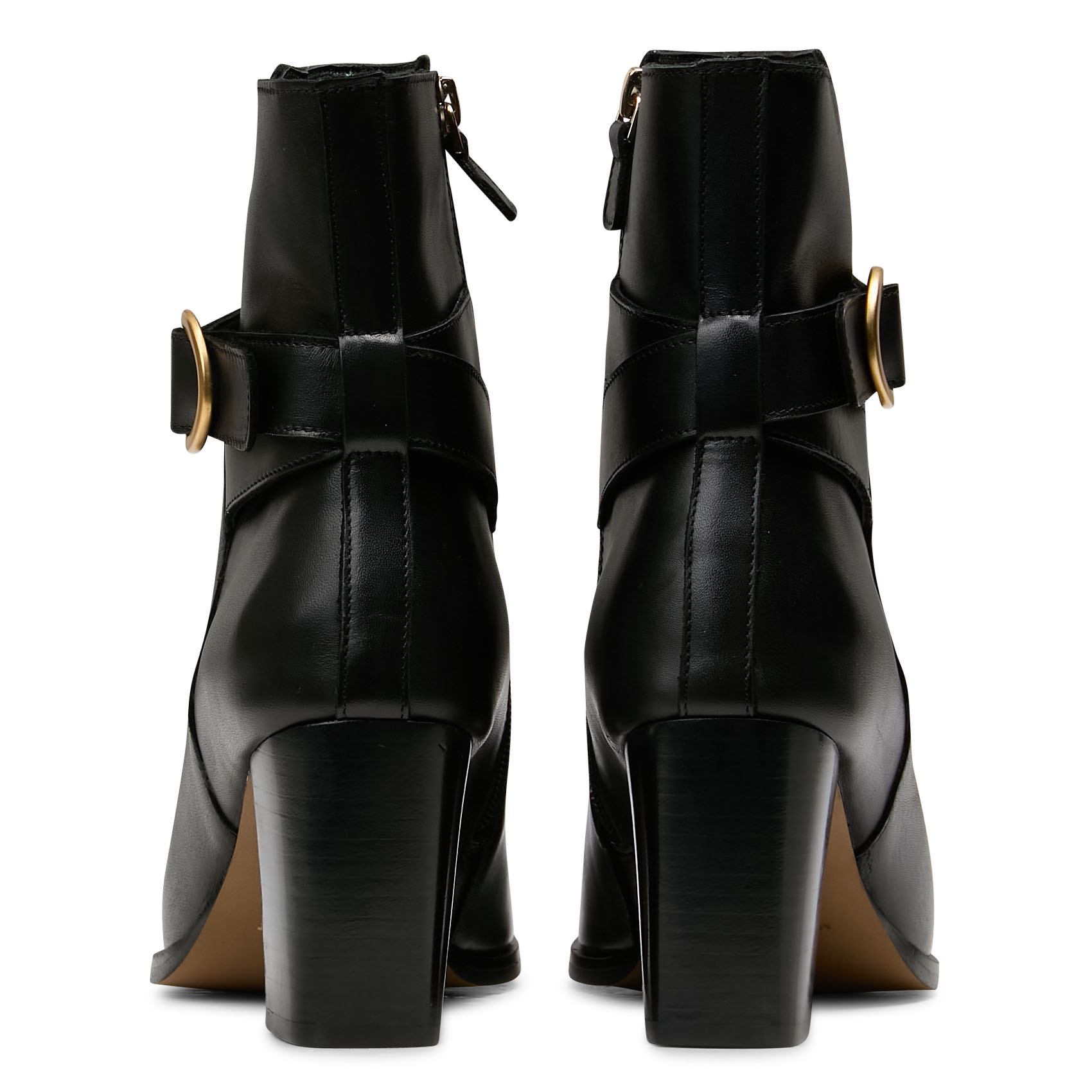 Enkellaarzen van veloursleer MAISON TOUFET Zwart