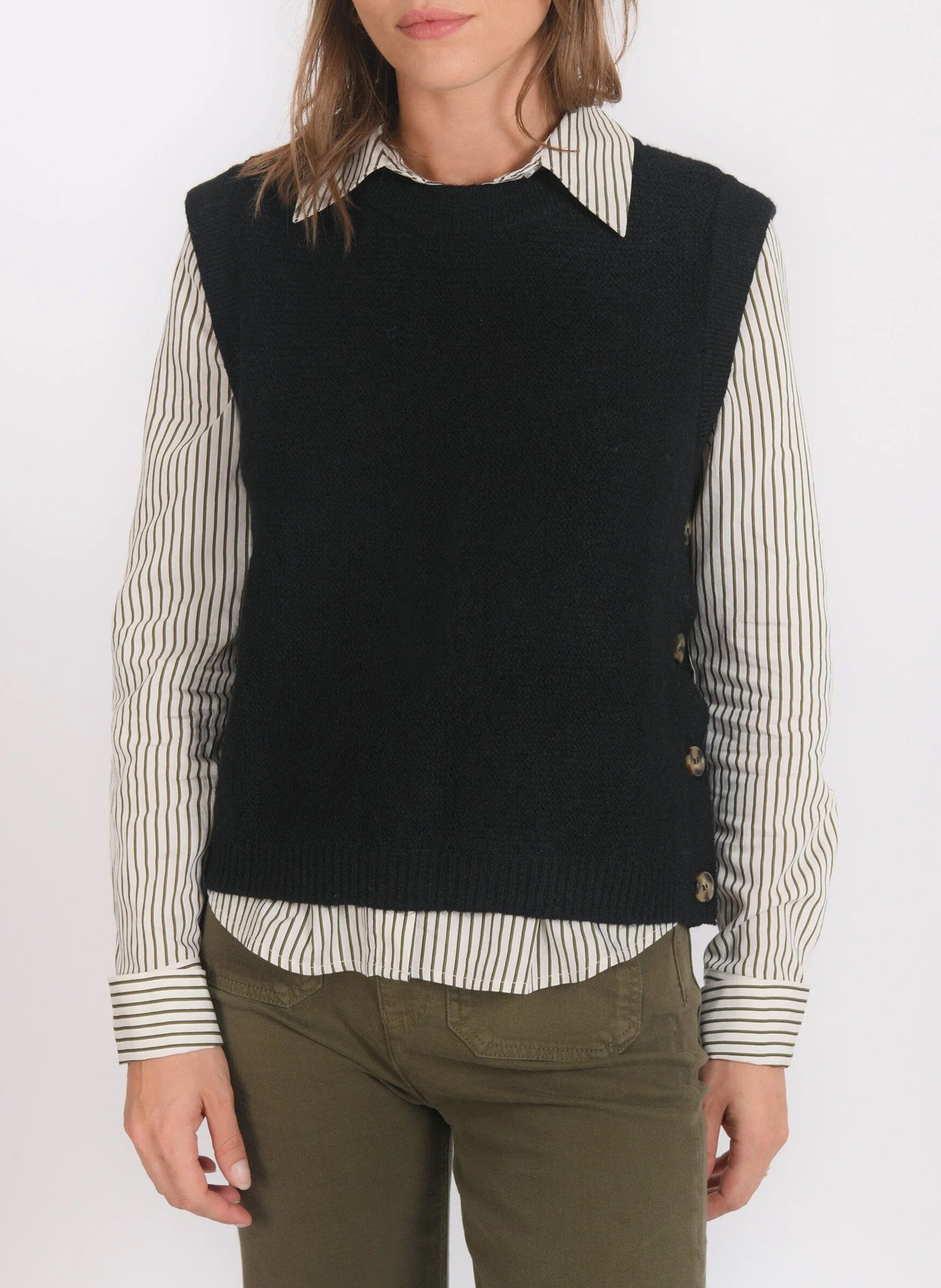 Chemise cintrée à rayures KOOKAI Blanc