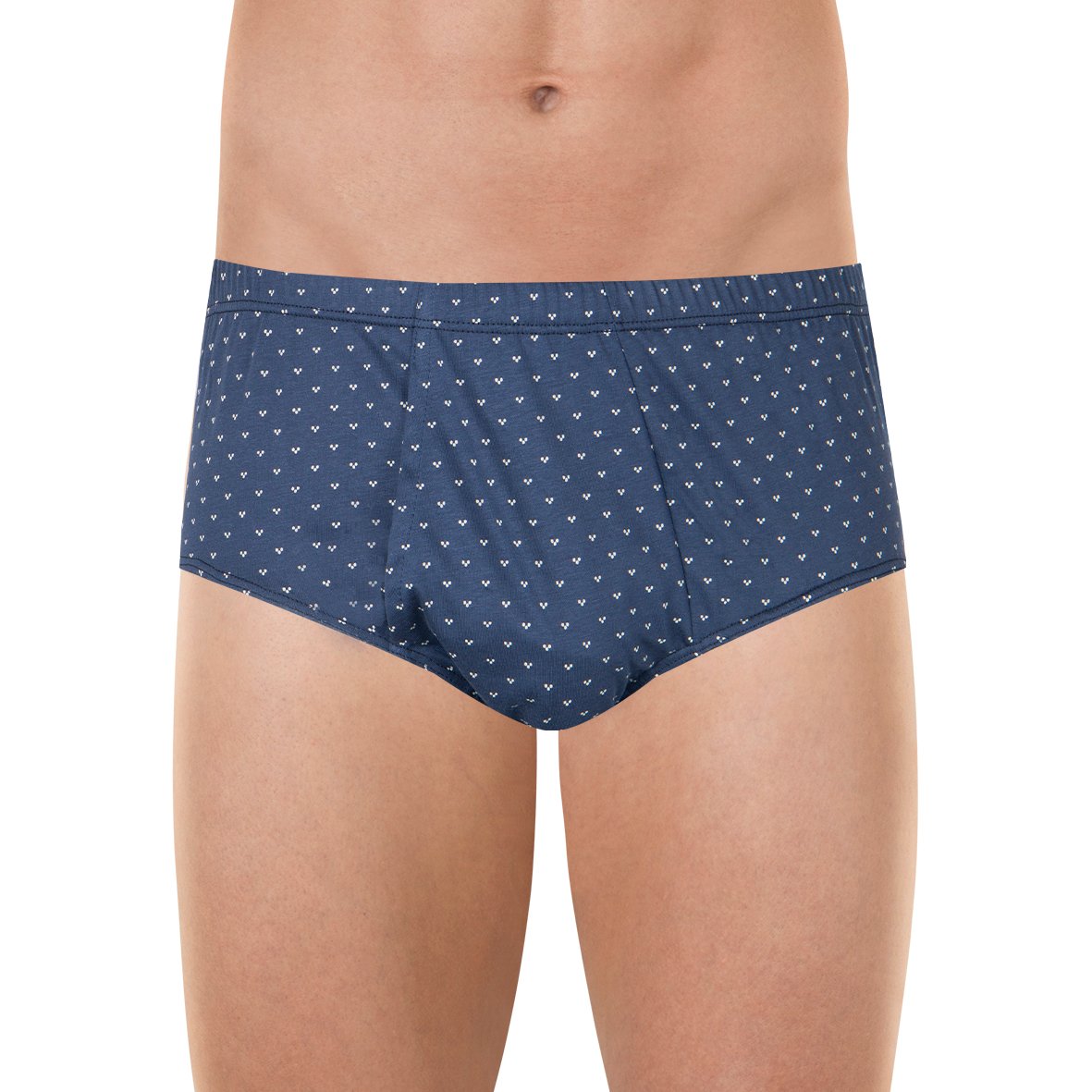 High-rise pattern open panties EMINENCE Blue